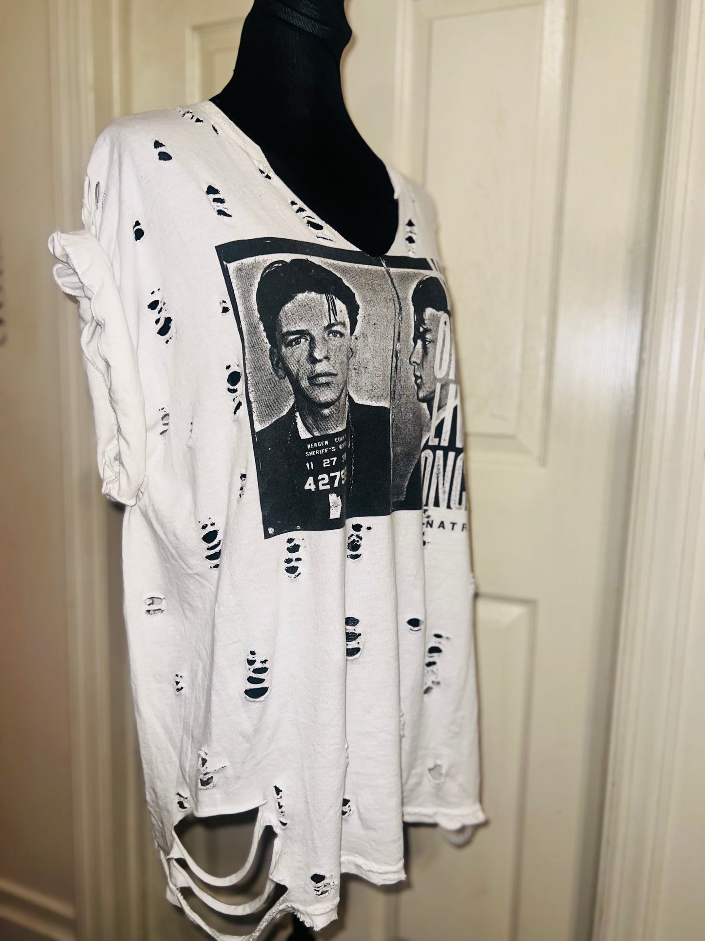 Frank Sinatra Oversized Distressed Tee