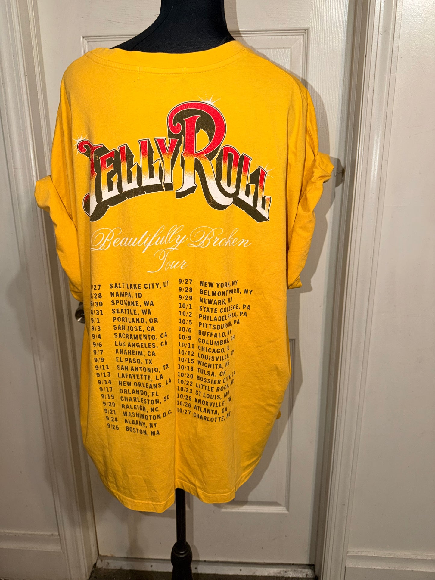 Jelly Roll Double Sided Oversized Distressed Tee