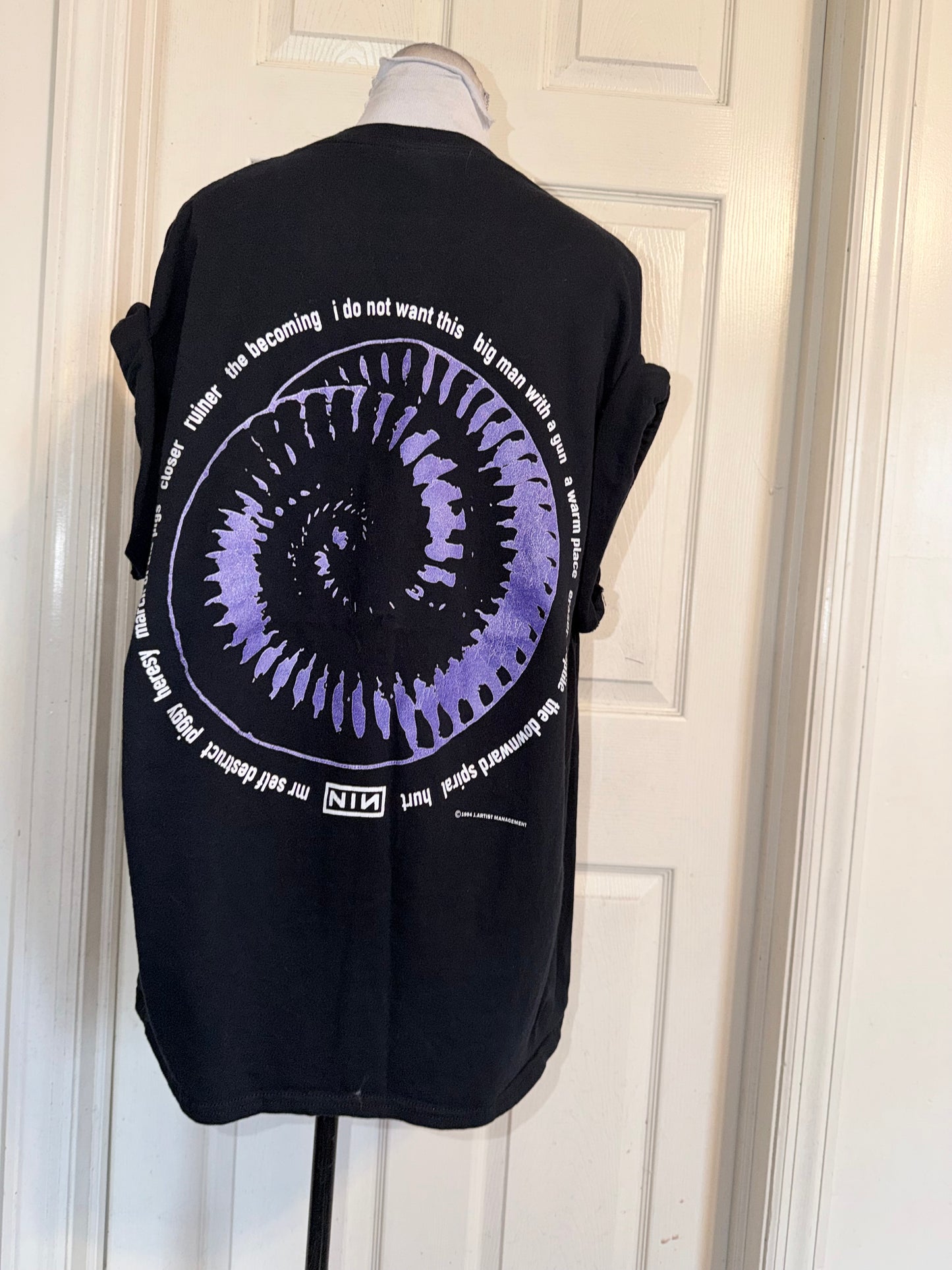 Nine Inch Nails Double Sided Oversized Distressed Tee
