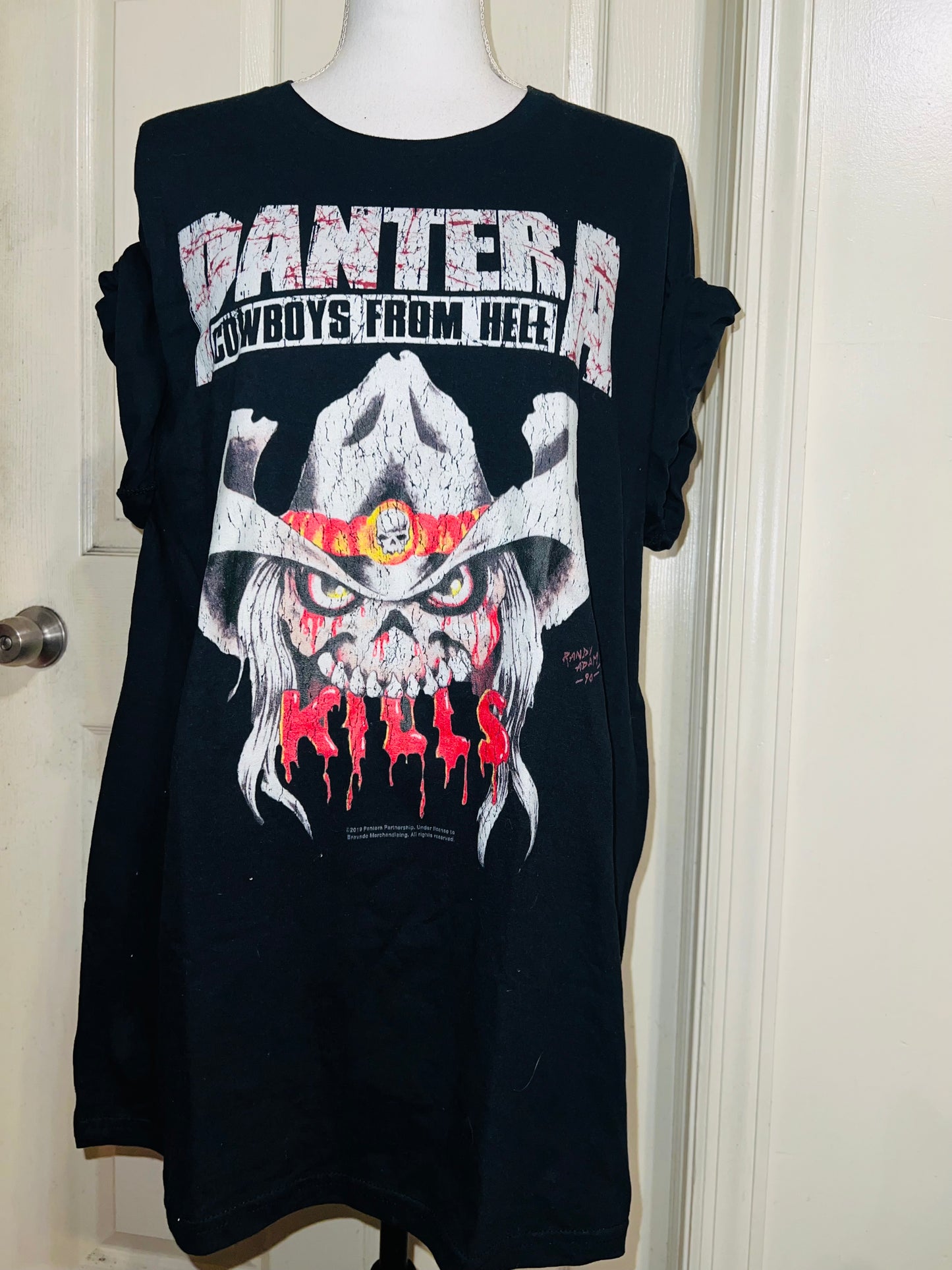 Pantera Oversized Distressed T-Shirt