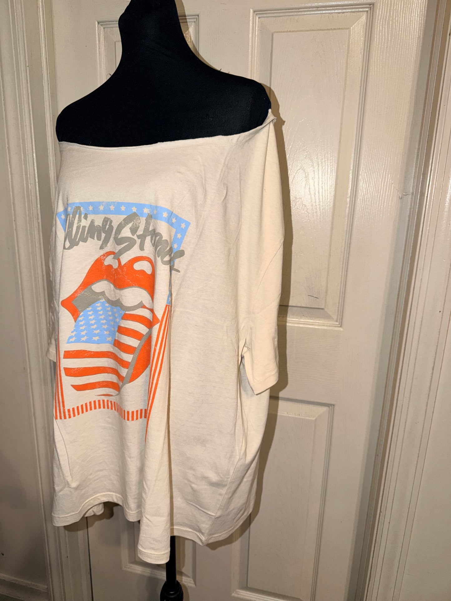The Rolling Stones OFTS Oversized Distressed Tee