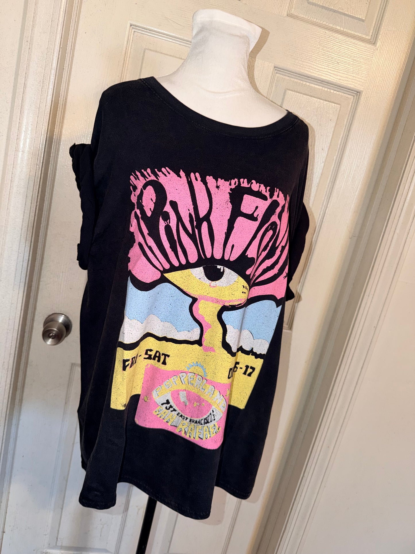Pink Floyd Oversized Distressed Tee