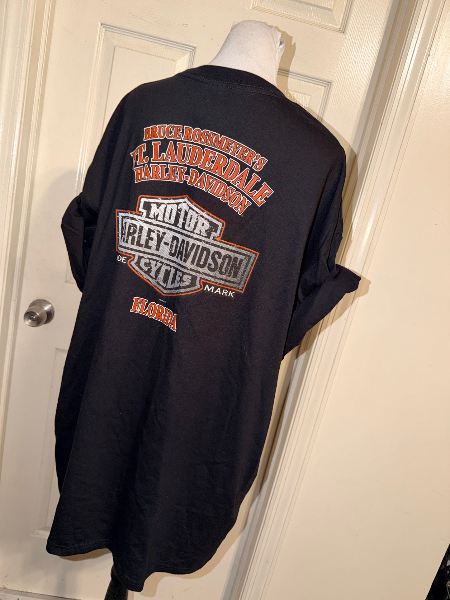 Harley Davidson Vintage Double Sided Oversized Tee