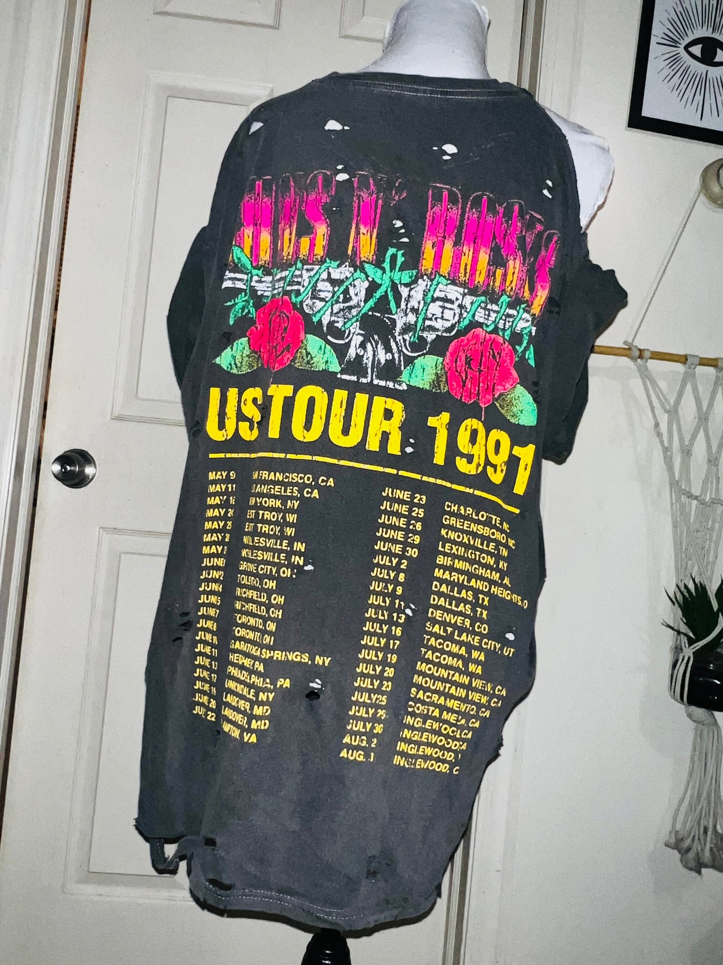 Guns n Roses Double Sided Oversized Tee/Dress