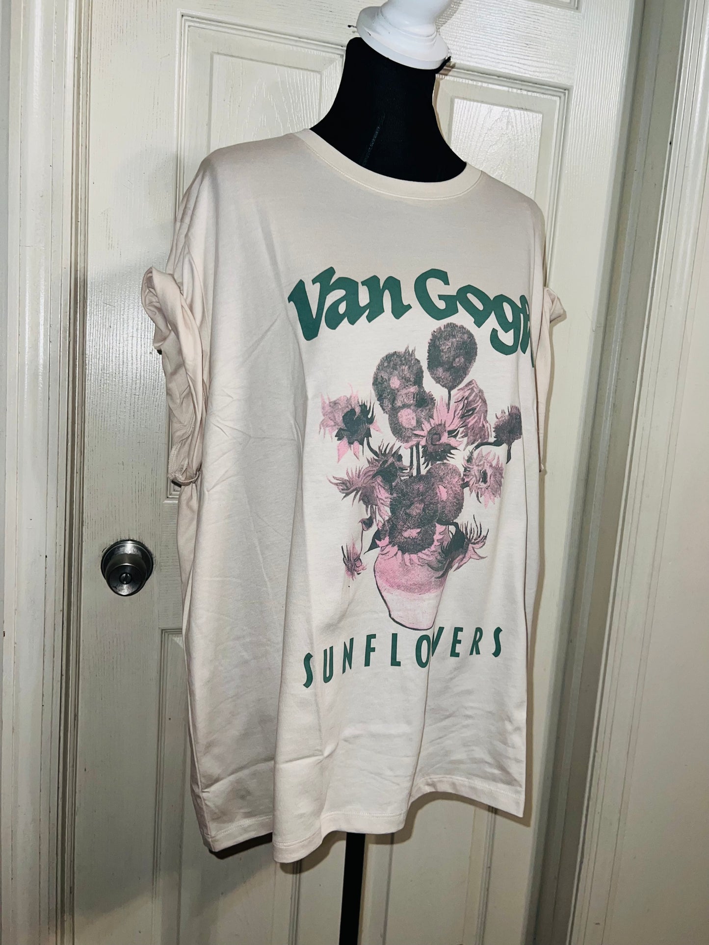 Vincent Van Gogh Oversized Distressed Tee