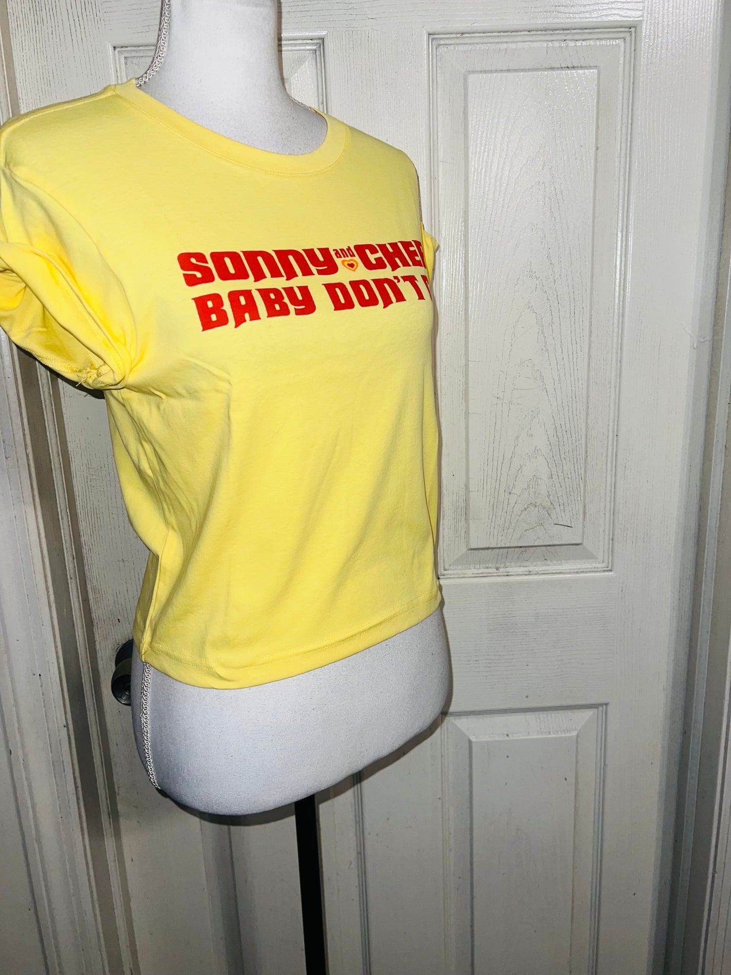 Sony & Cher Distressed Baby Tee