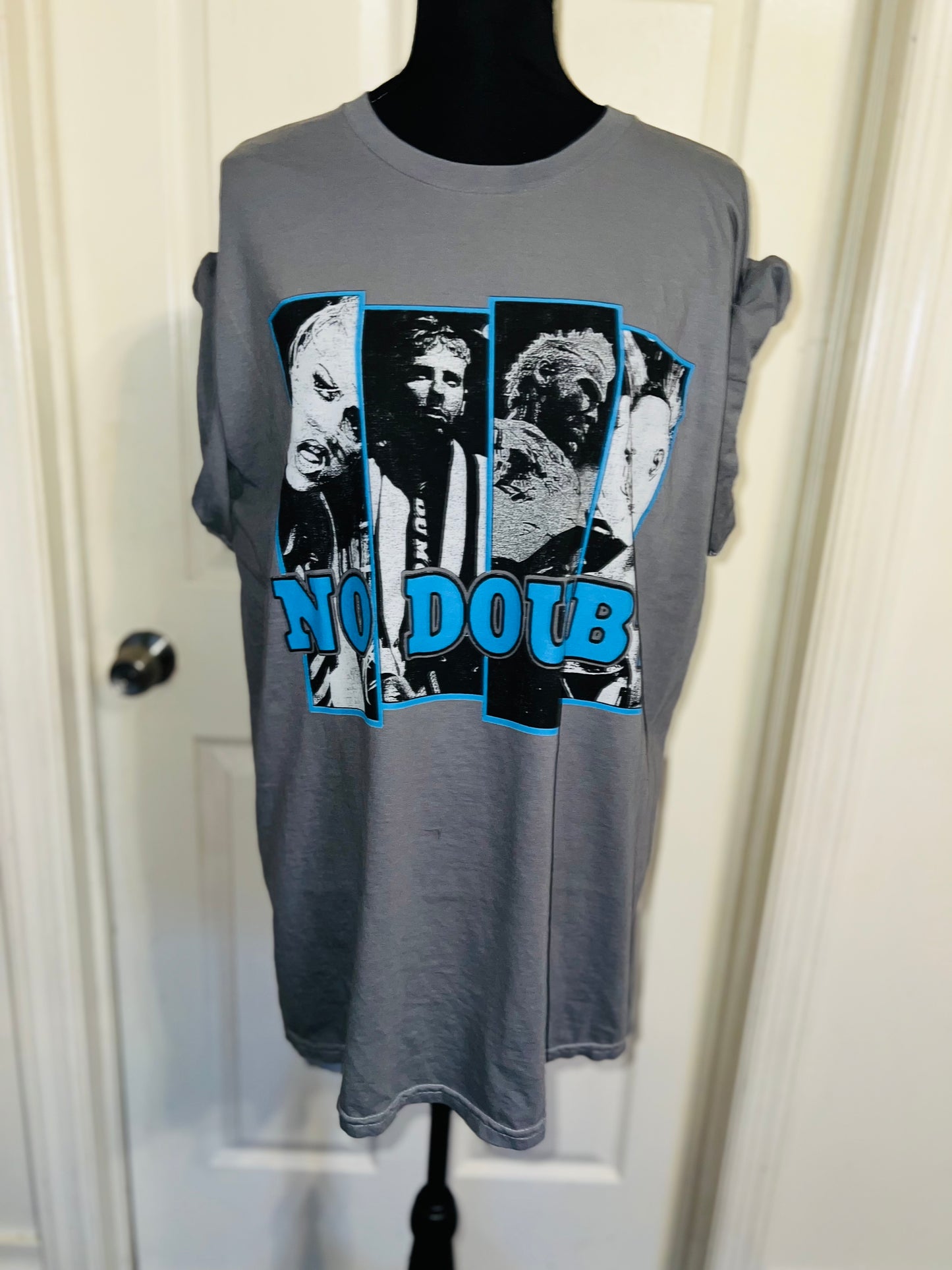 No Doubt Oversized Distressed Tee