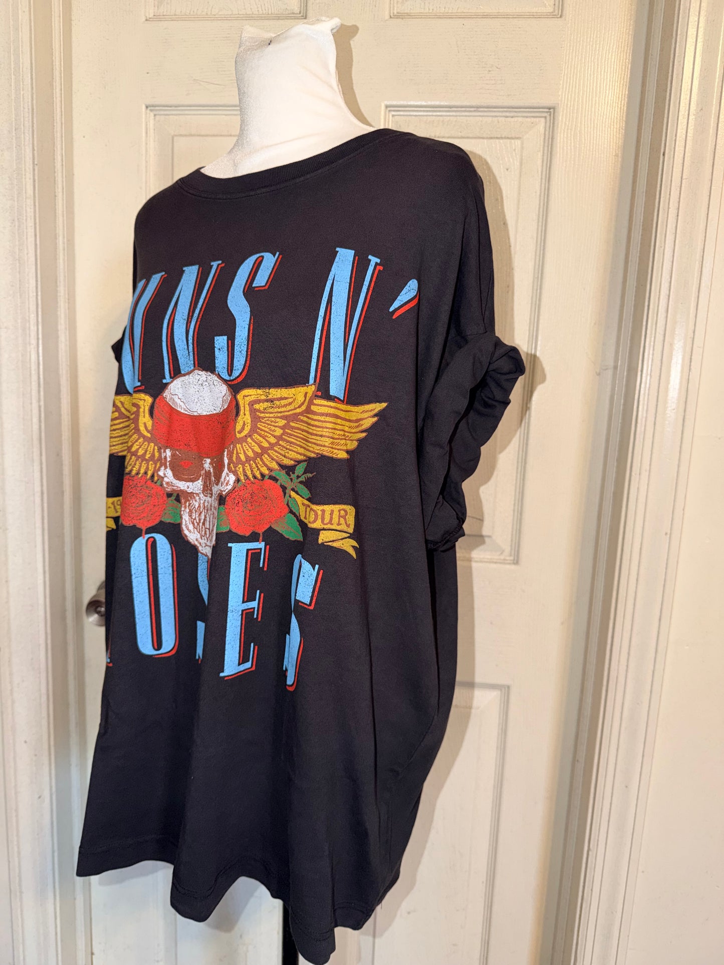 Guns N’ Roses Double Sided Oversized Distressed Tee