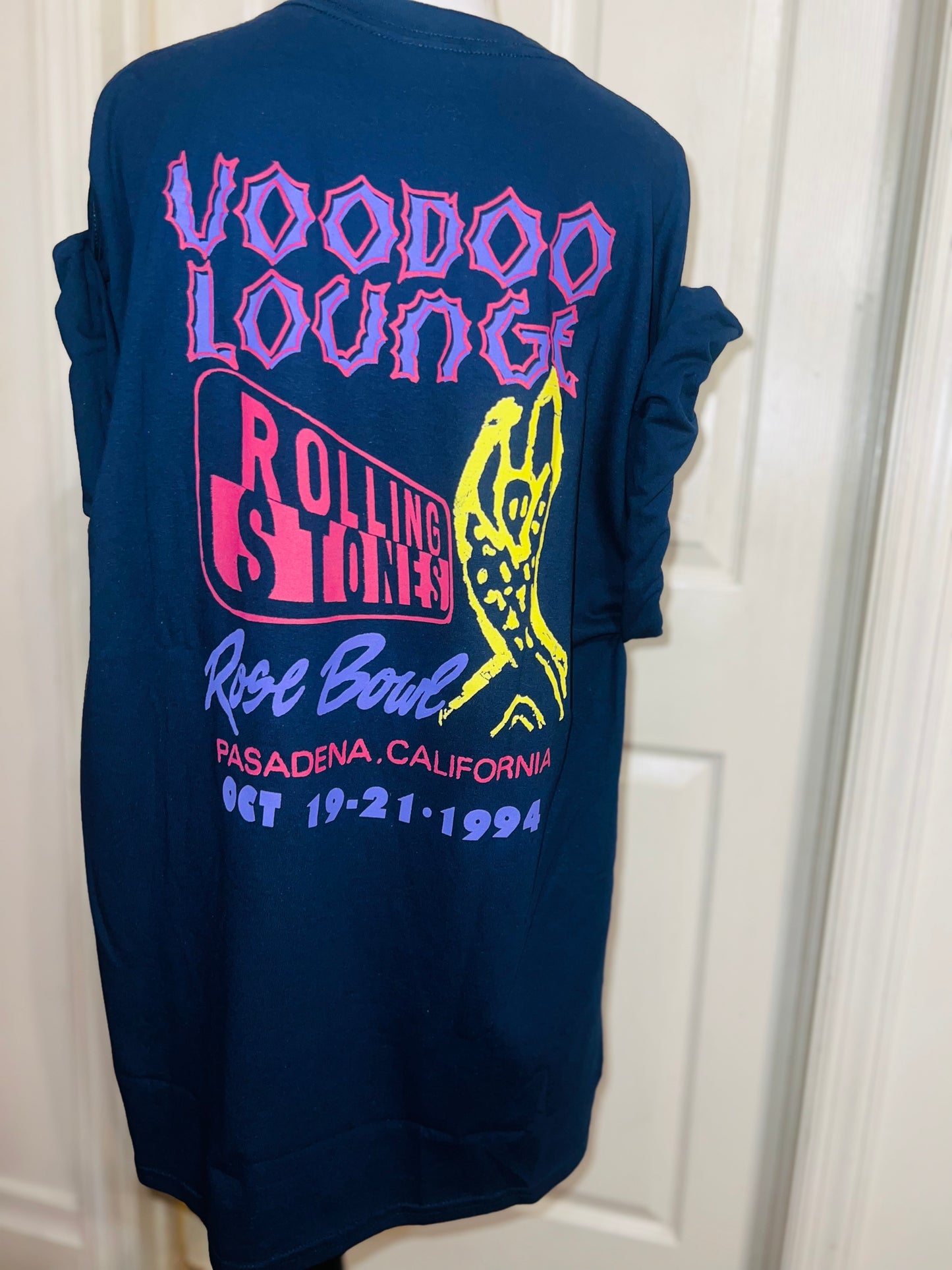 The Rolling Stones Double Sided Oversized Distressed Tee