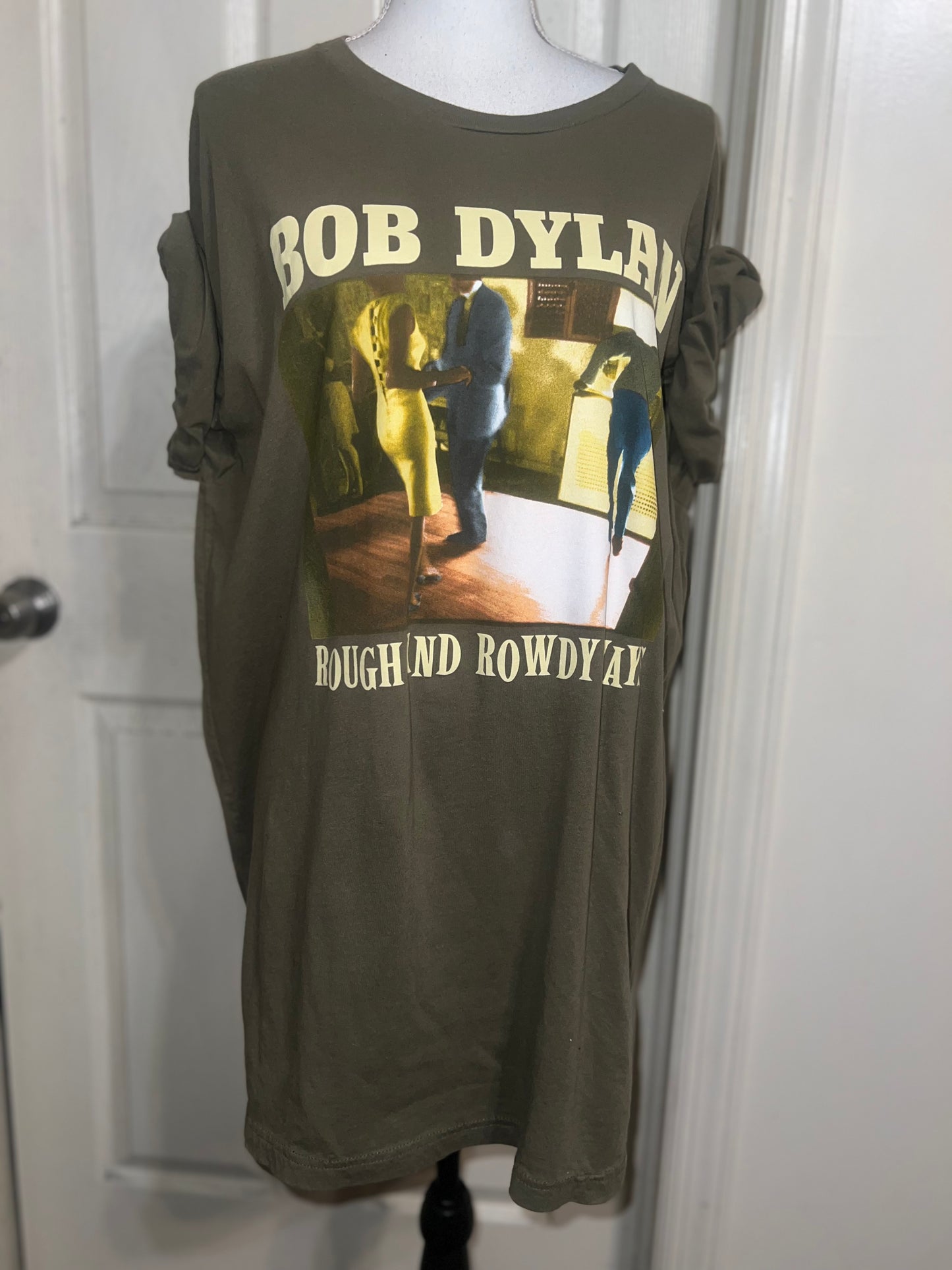 Bob Dylan Double Sided Vintage Oversized Distressed Tee