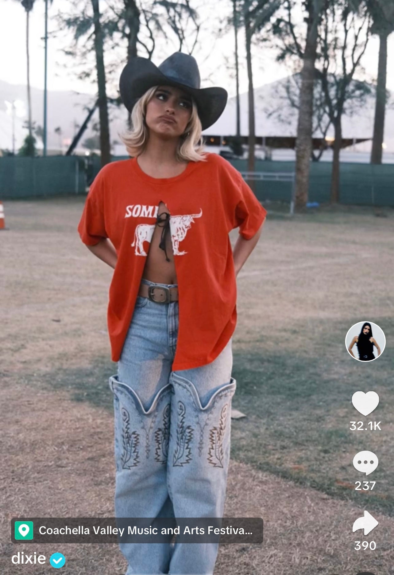 Cowboy Up Oversized Distressed Tee