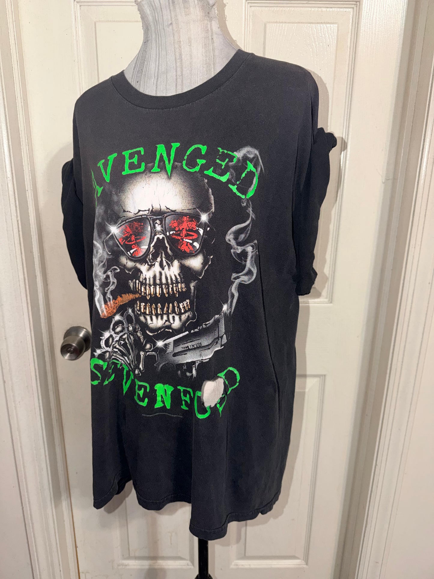 Avenged Sevenfold Vintage Oversized Distressed Tee