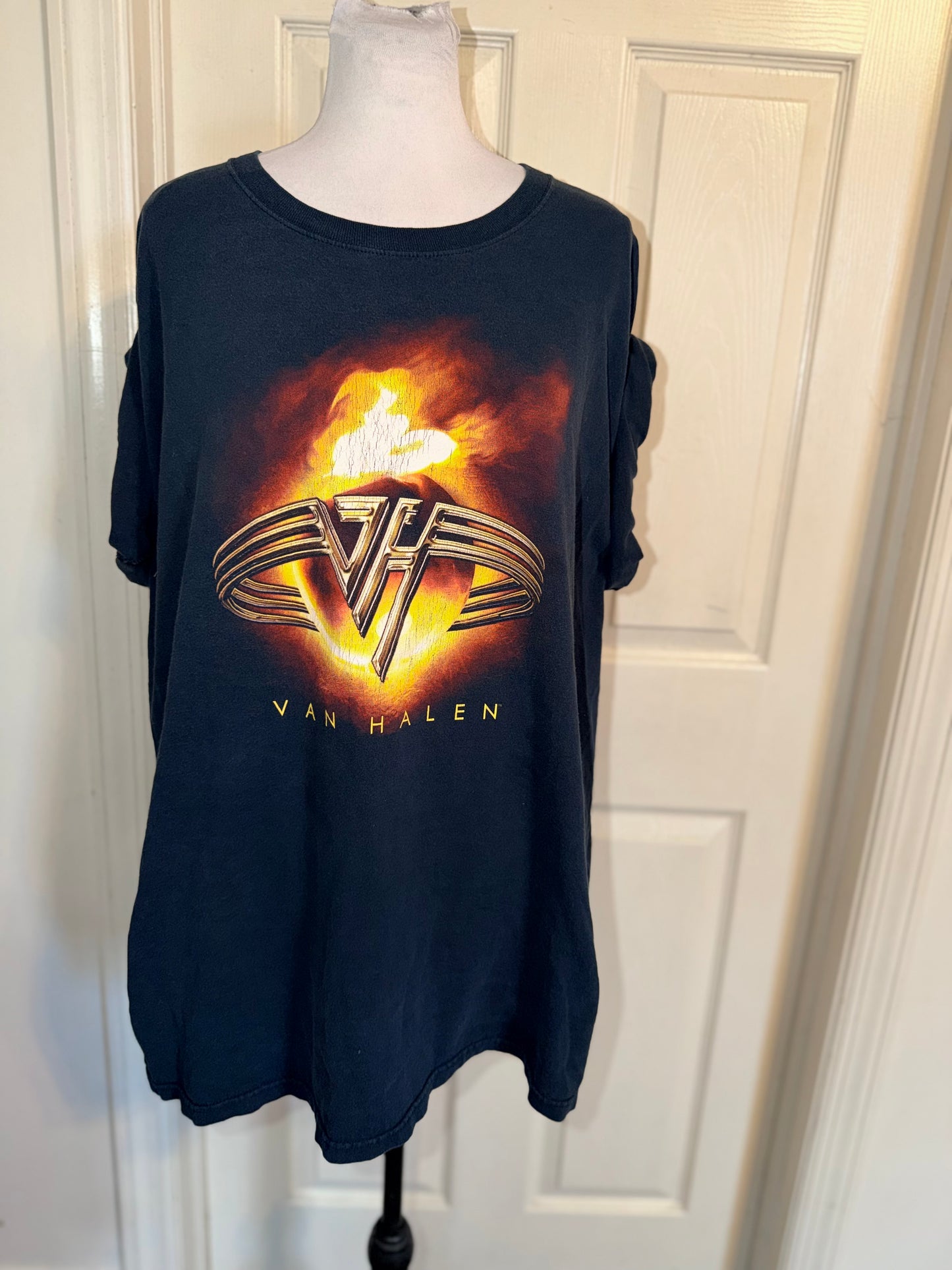 Van Halen Vintage Double Sided Oversized Distressed Tee