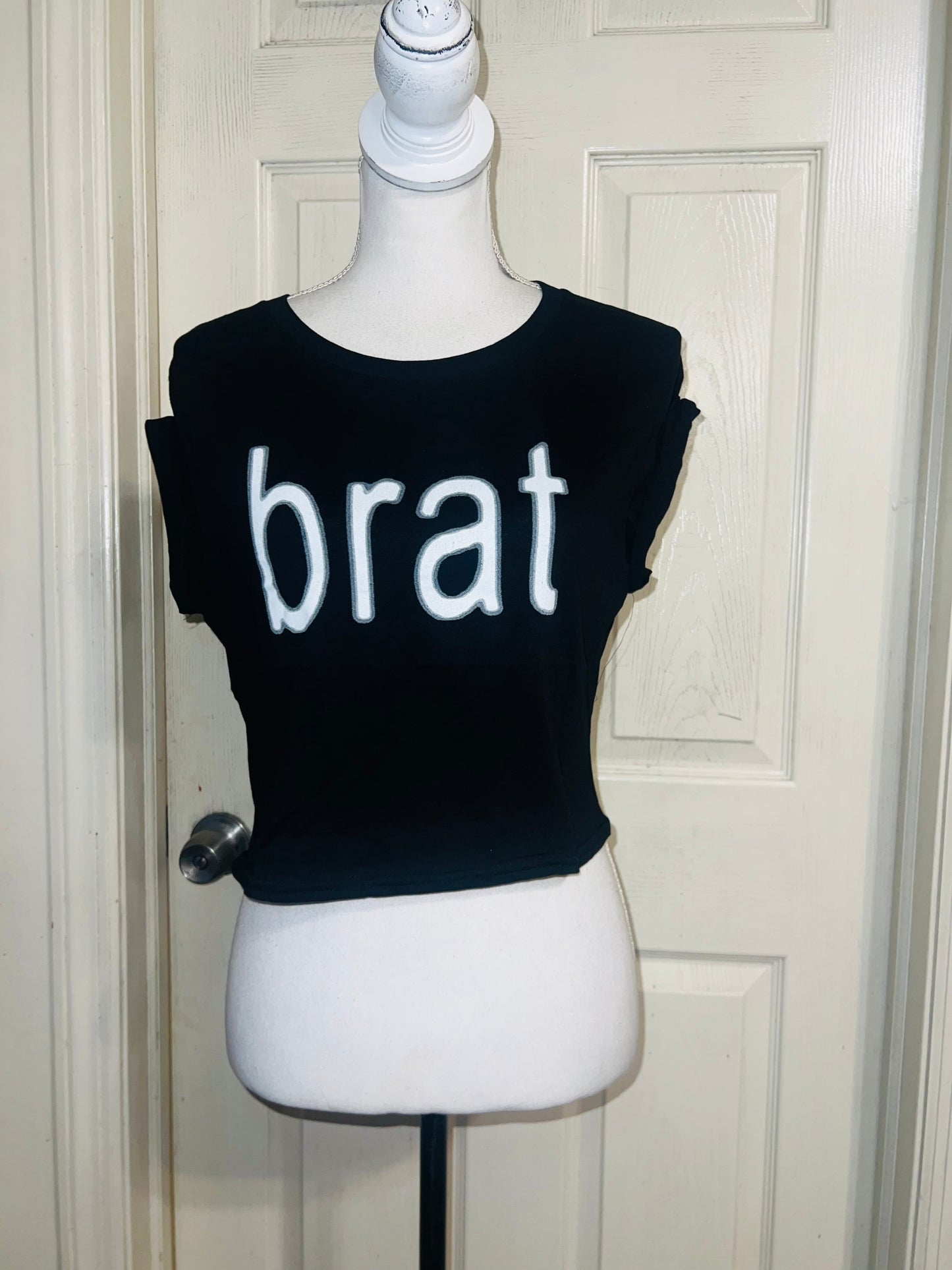 Charli XCX Brat Distressed Baby Tee