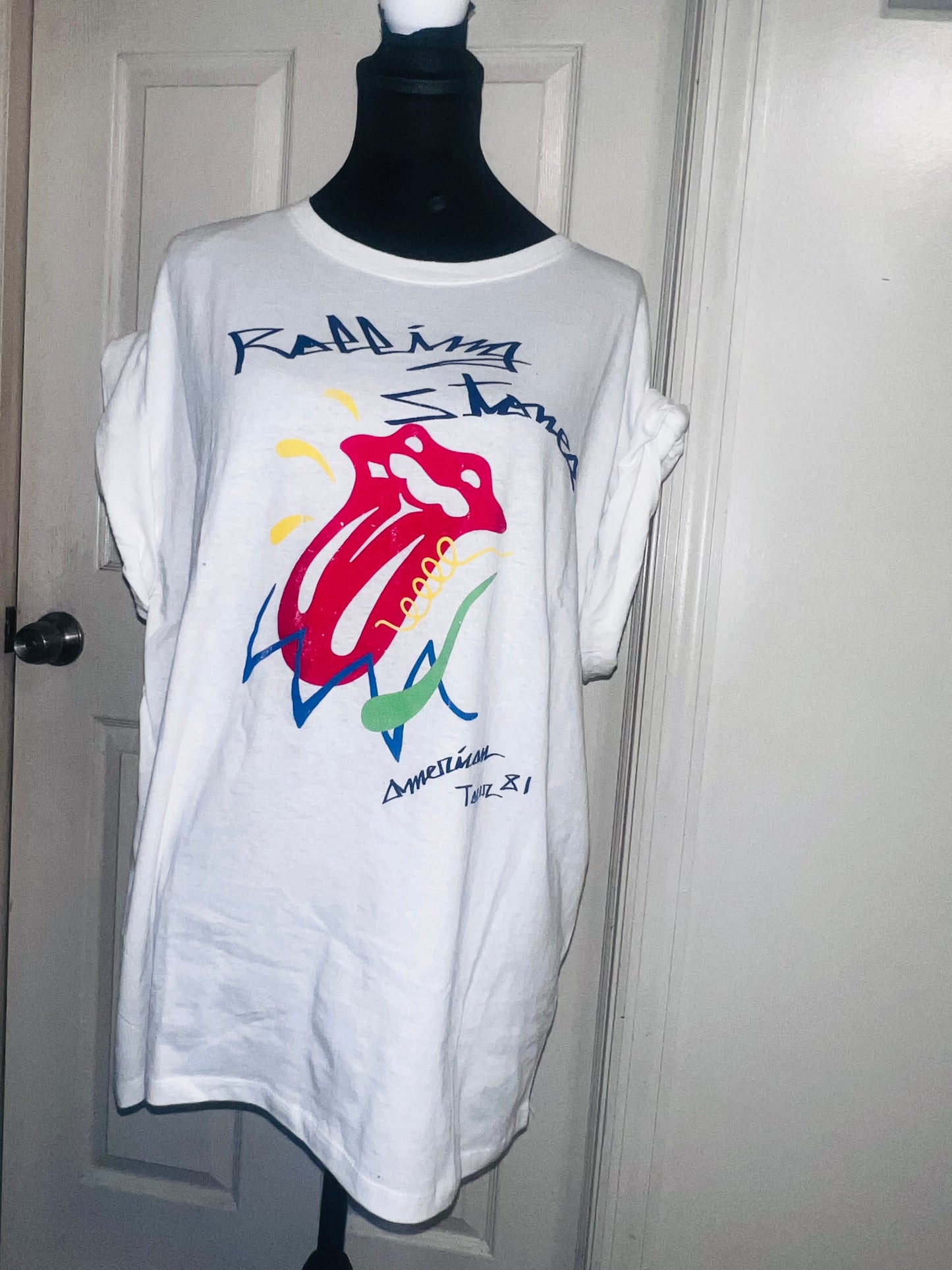 The Rolling Stones Oversized Distressed Tee