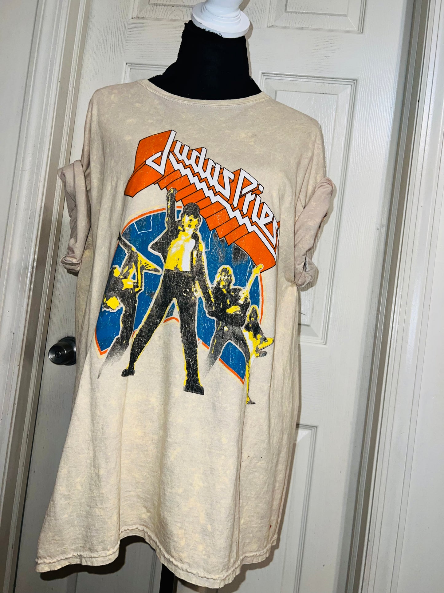 Judas Priest Oversized Distressed Tee