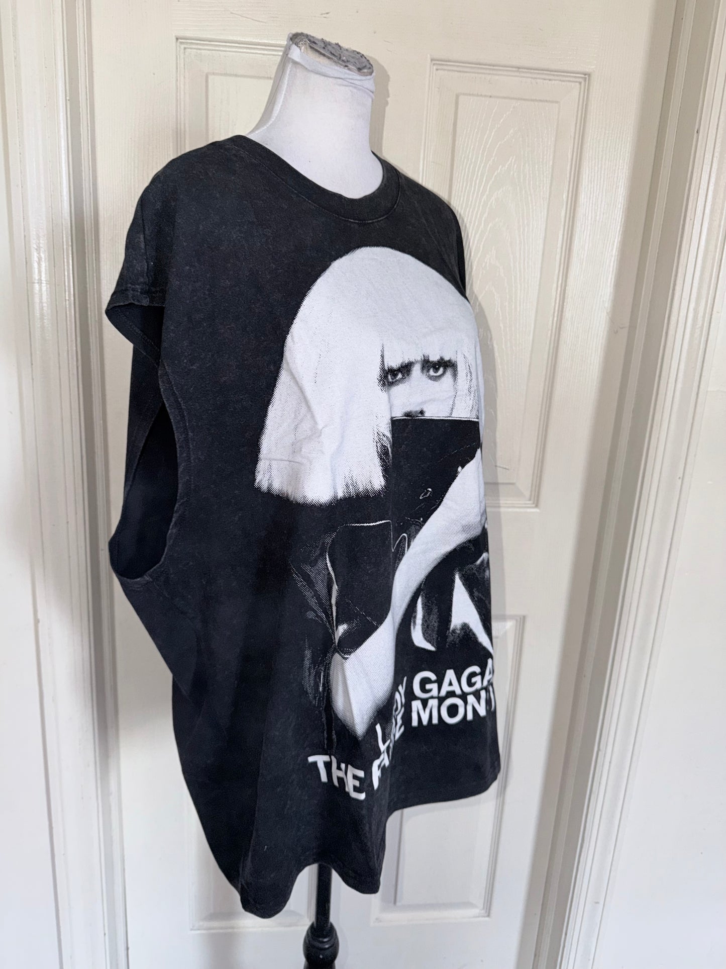 Lady Gaga Oversized Distressed Tank