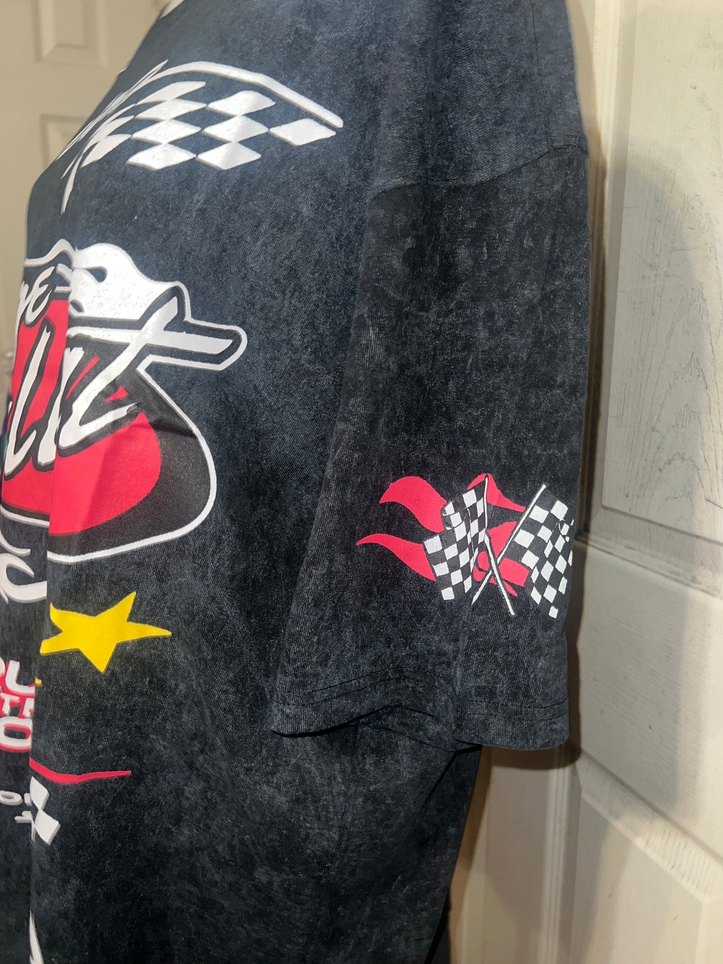 Dodge Hellcat Racing Oversized Distressed Tee  on
