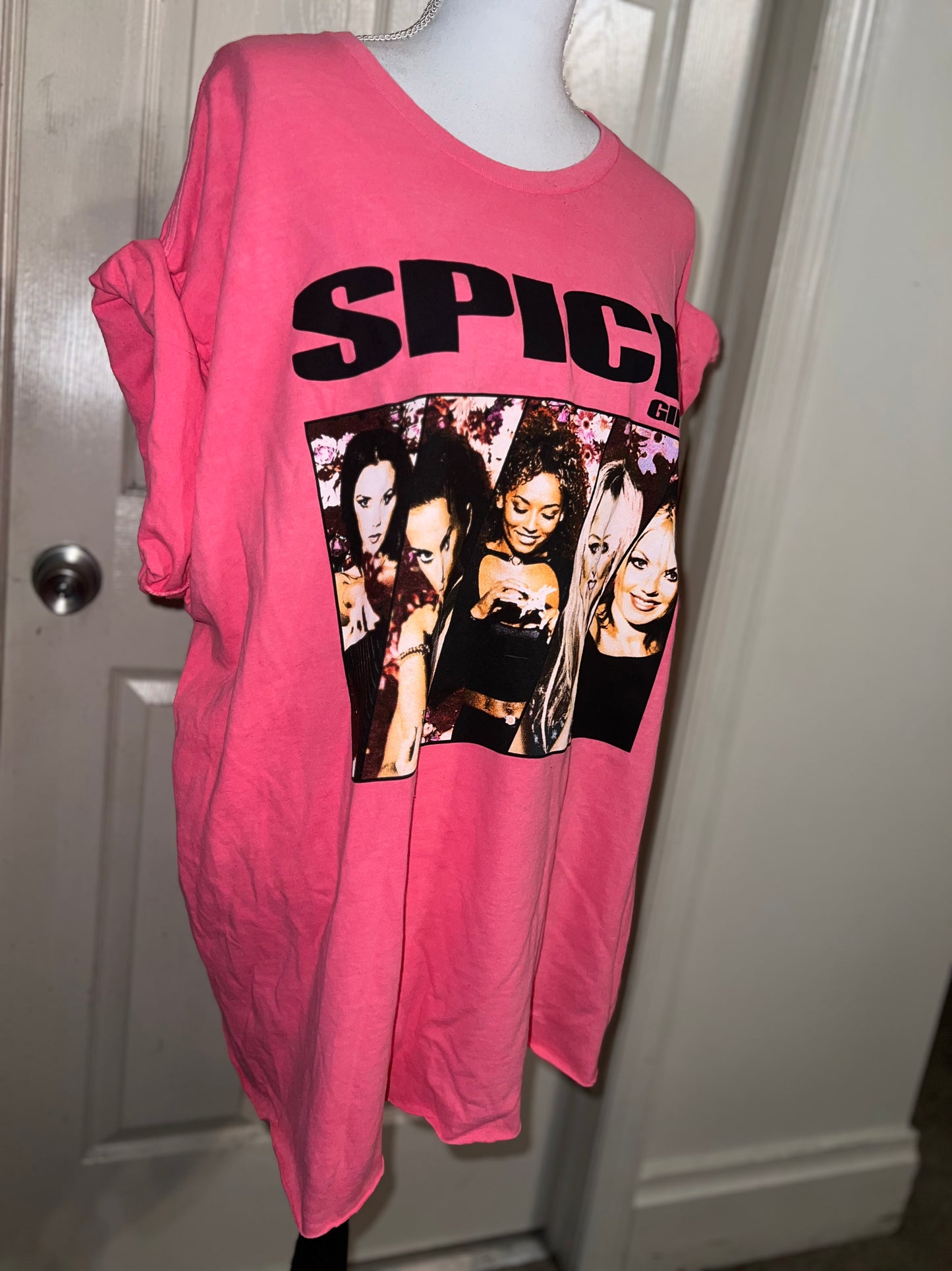 Spice Girls Oversized Distressed Tee