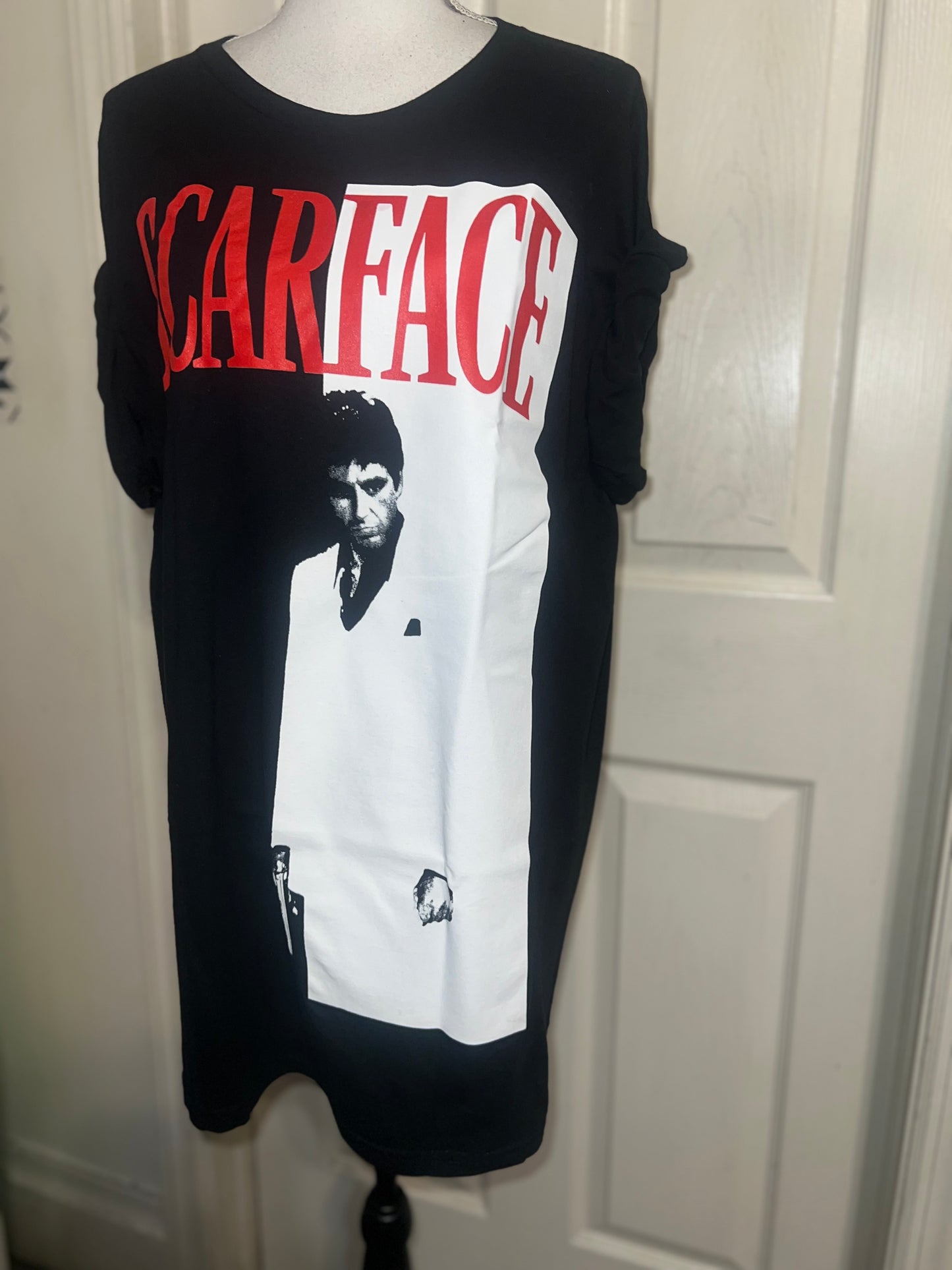 Scarface Oversized Distressed Tee