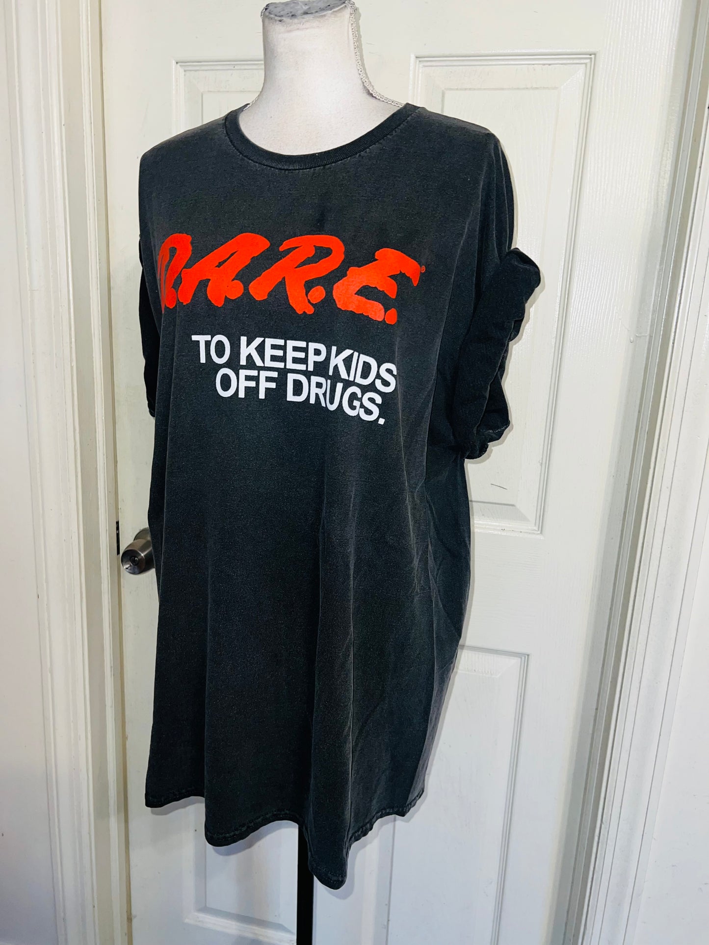 D.A.R.E. Oversized Distressed Tee