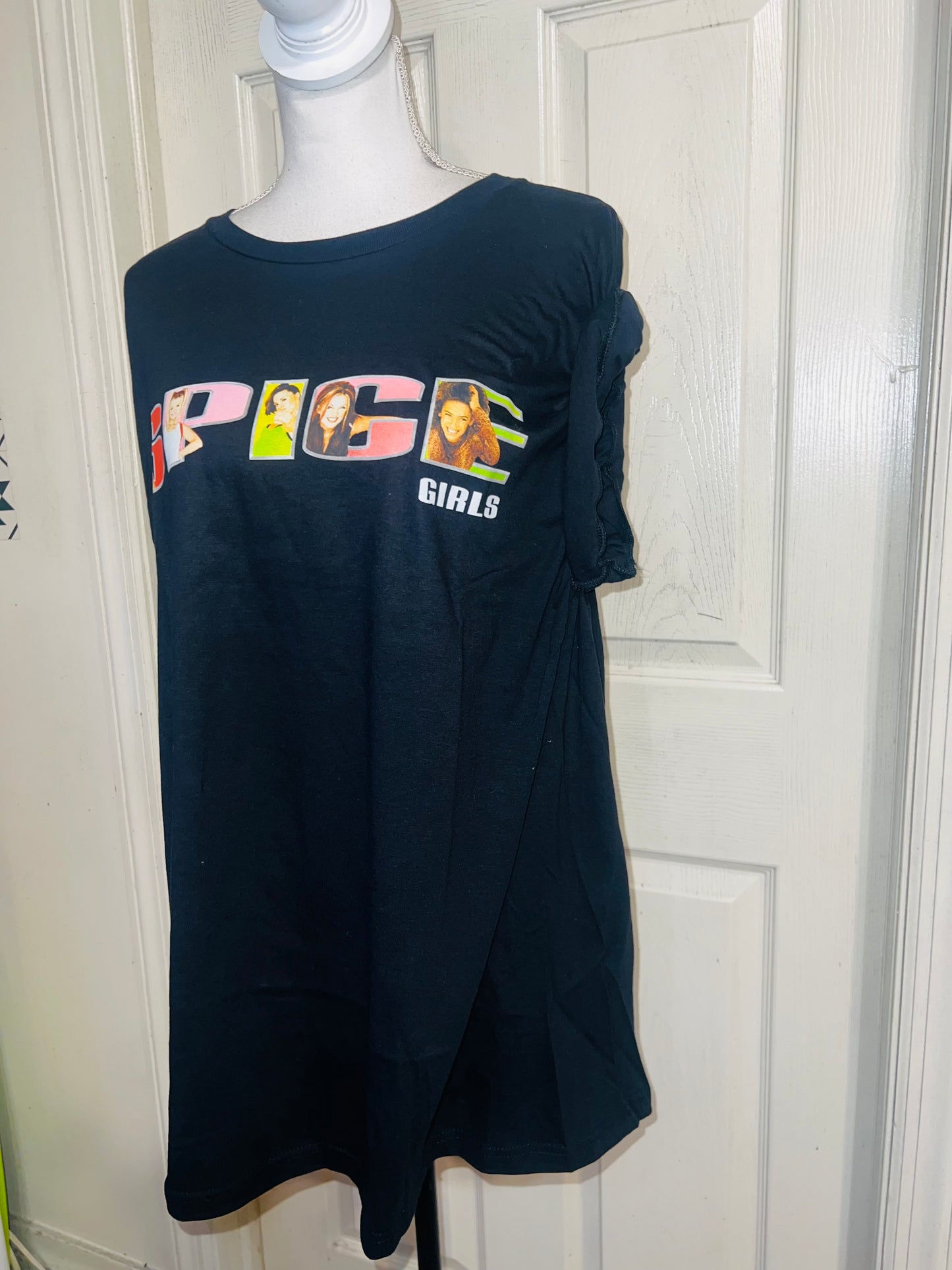 Spice Girls Oversized Distressed Tee