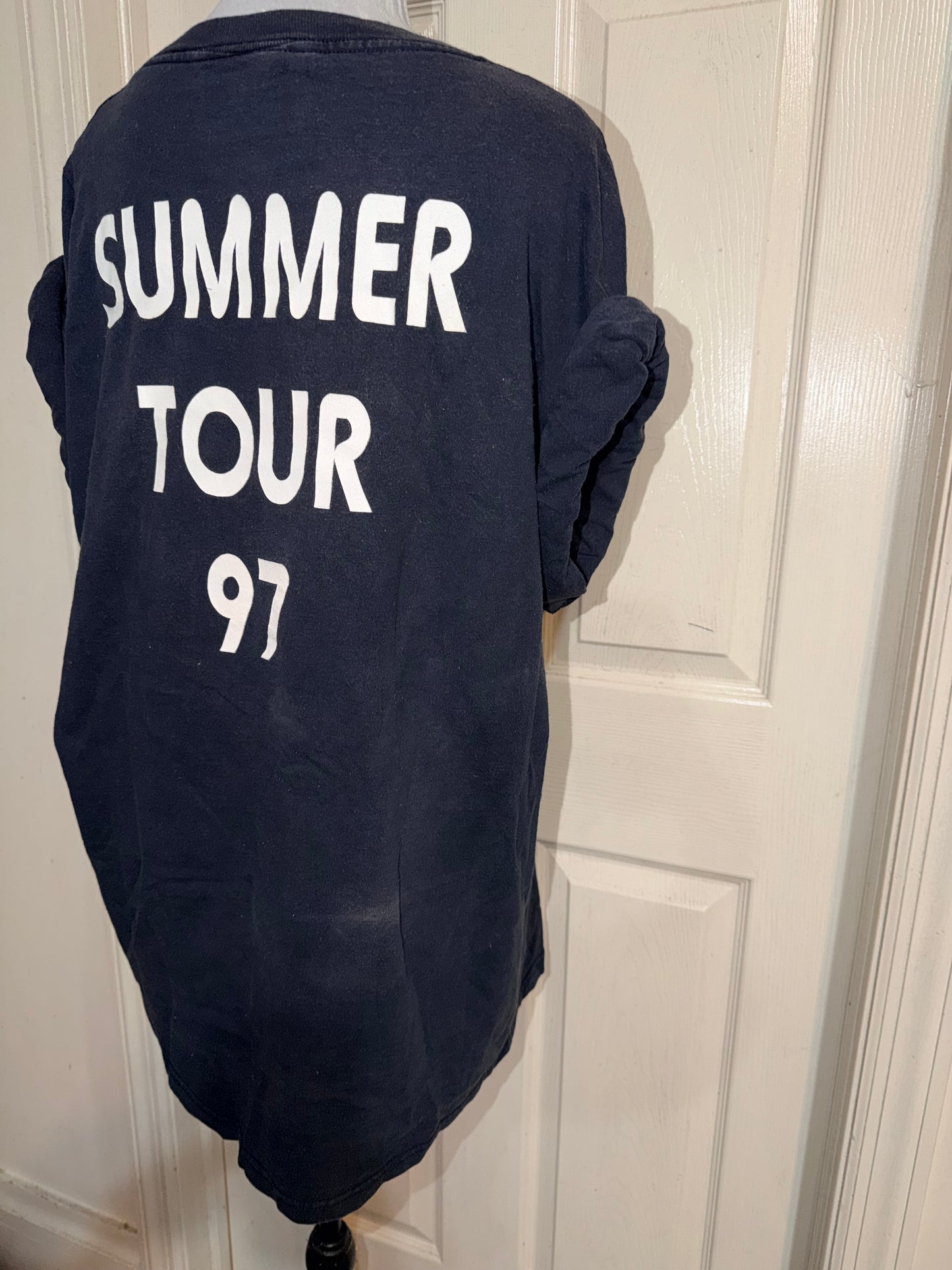 Kansas Vintage Double Sided Oversized Distressed Tee