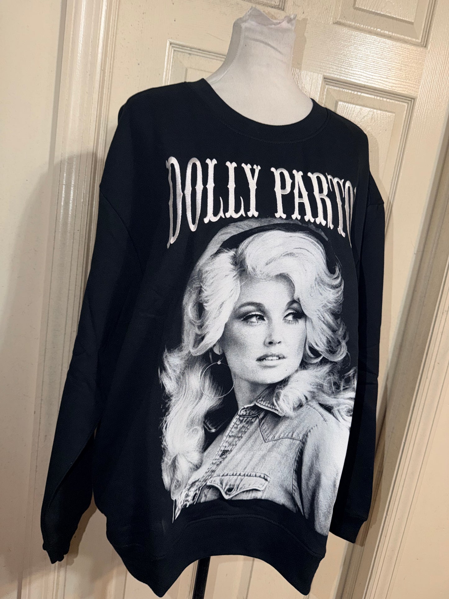 Dolly Parton Oversized Distressed Sweatshirt