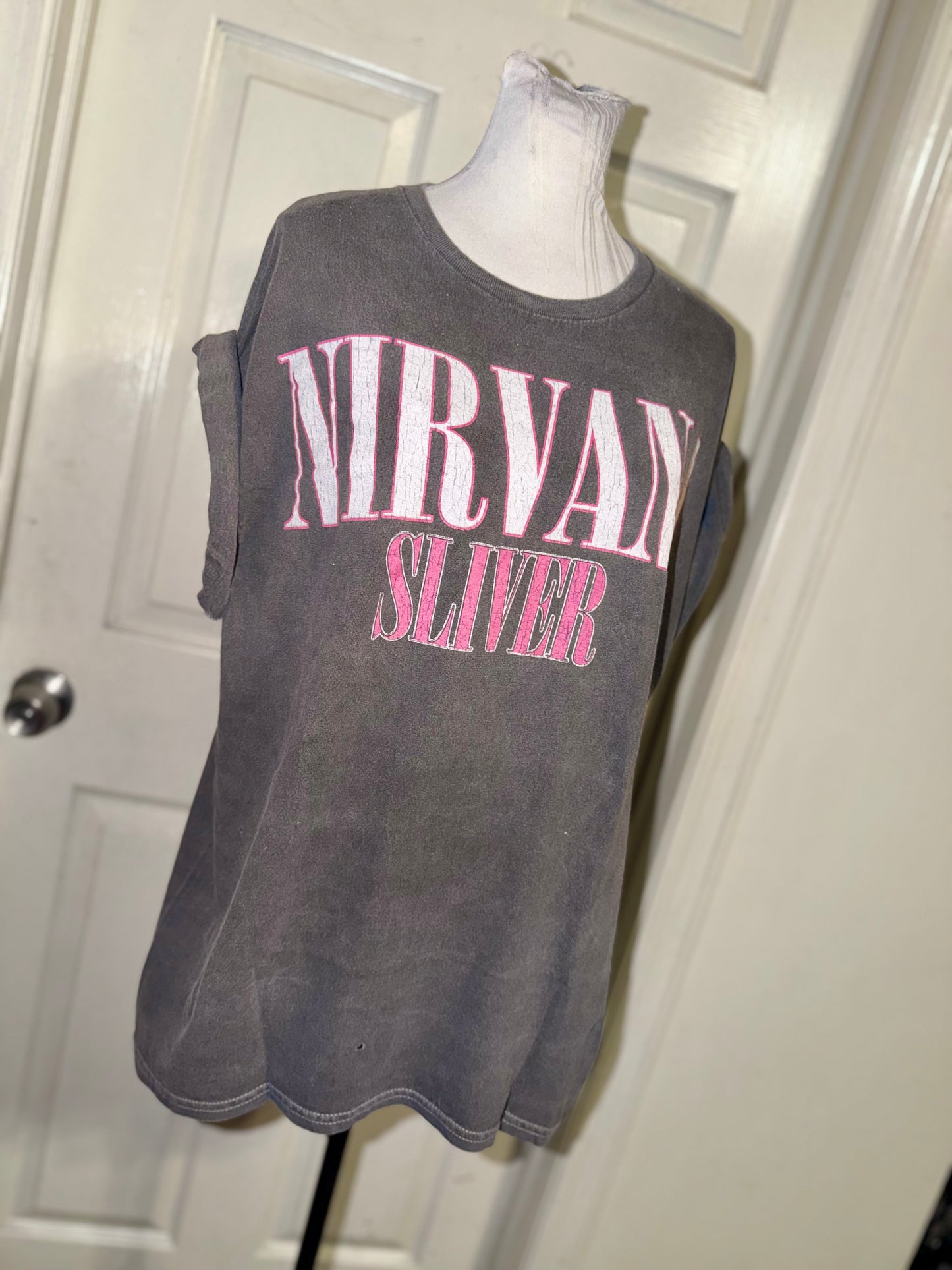 Nirvana Double Sided Oversized Distressed Tee (Copy)