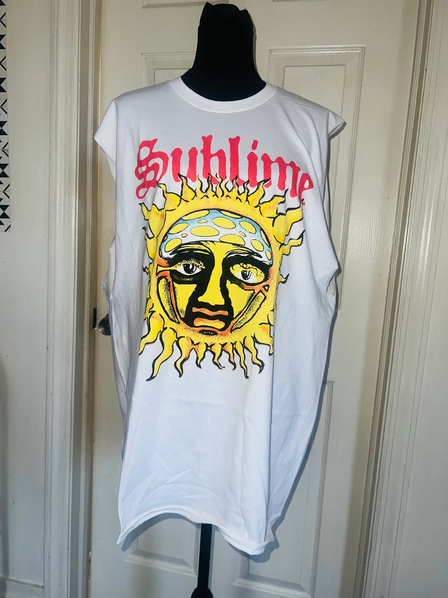 Sublime Double Sided Oversized Distressed Tank