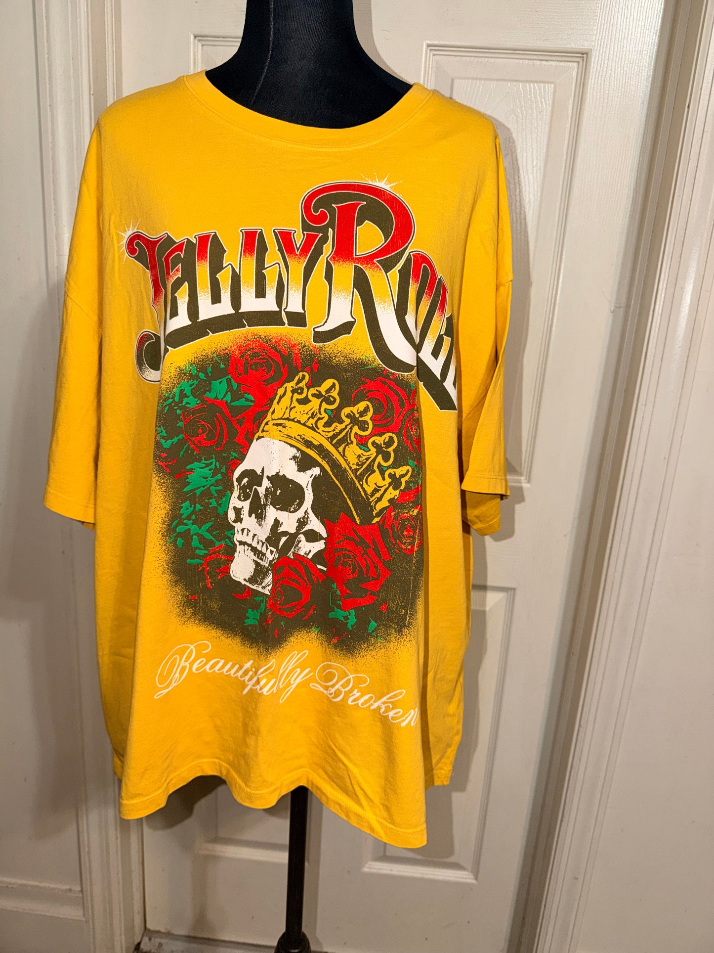 Jelly Roll Double Sided Oversized Distressed Tee