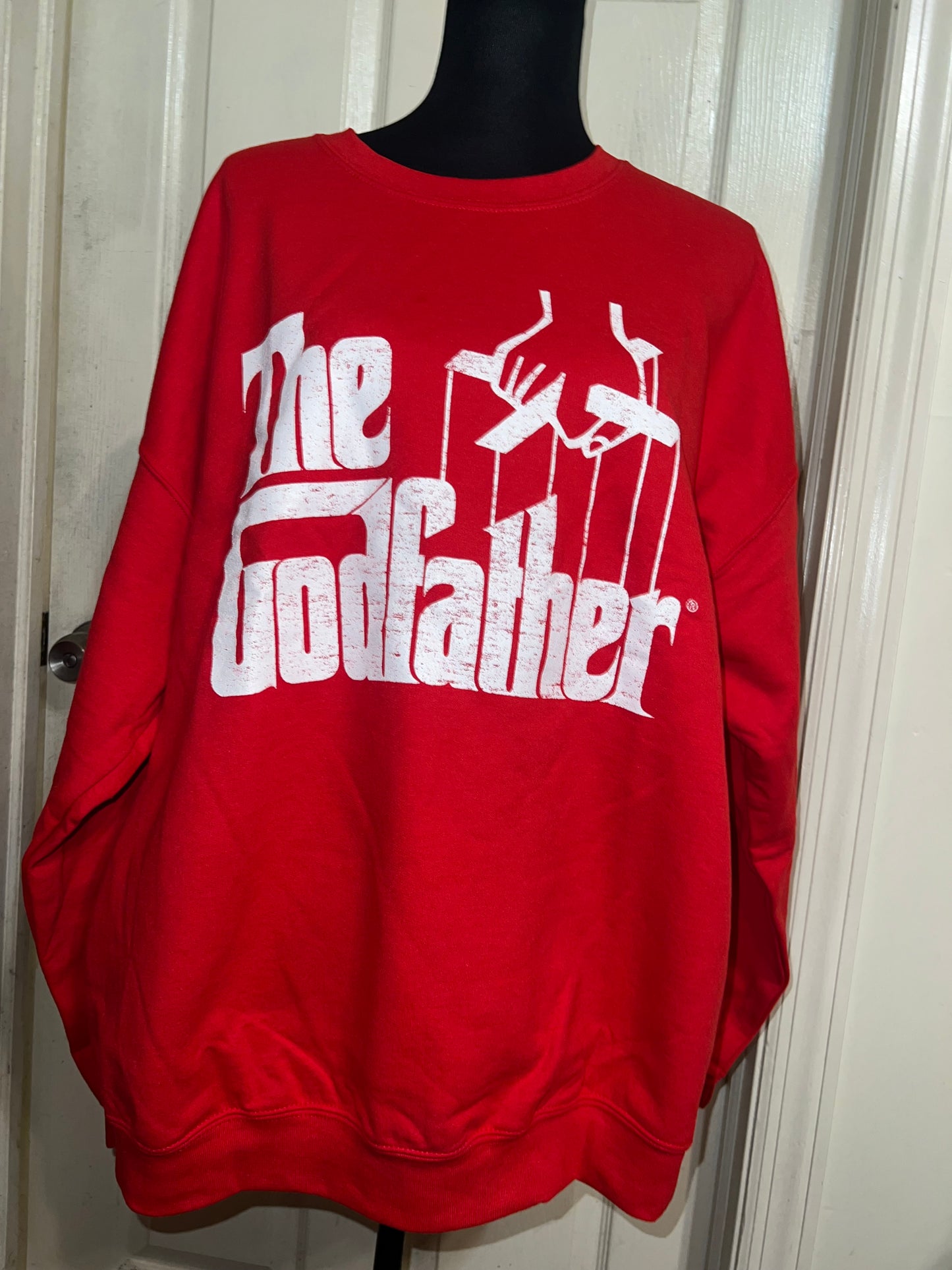 The Godfather Oversized Distressed Sweatshirt