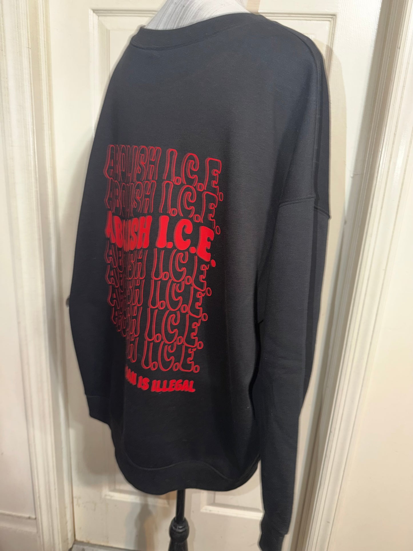 Abolish ICE Double Sided Oversized Tee or Sweatshirt