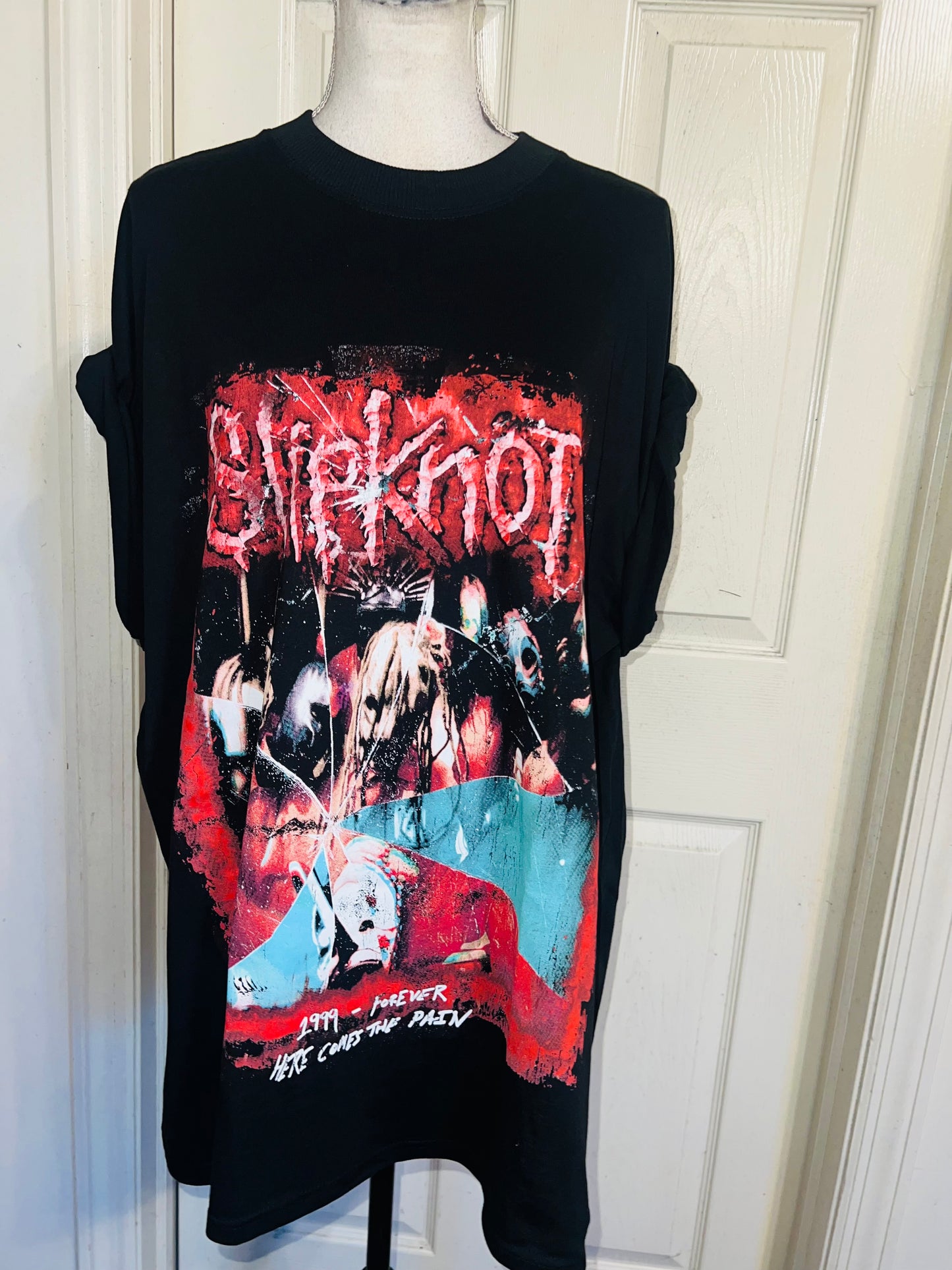 Slipknot Double Sided Oversized Distressed Tee