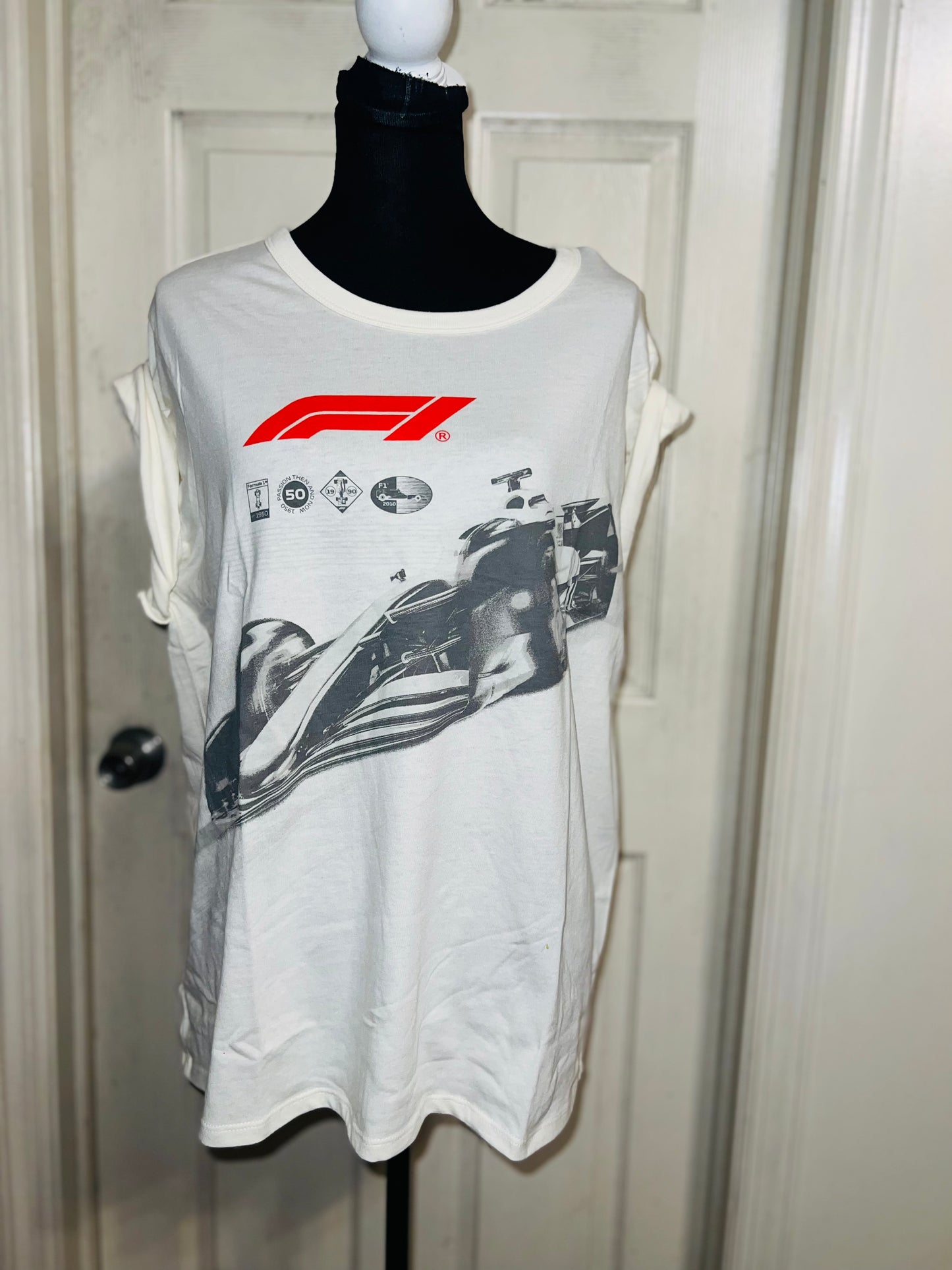 Formula 1 Oversized Distressed Tee