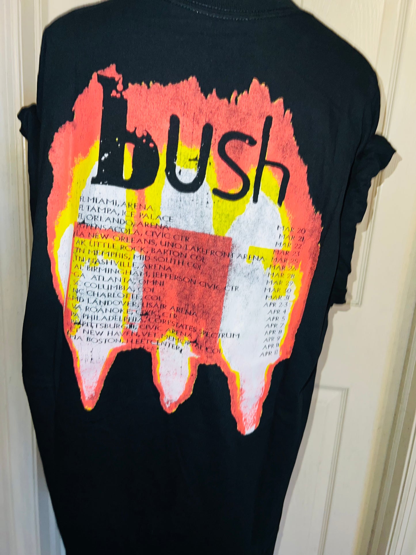 Bush Double Sided Oversized Distressed Tee