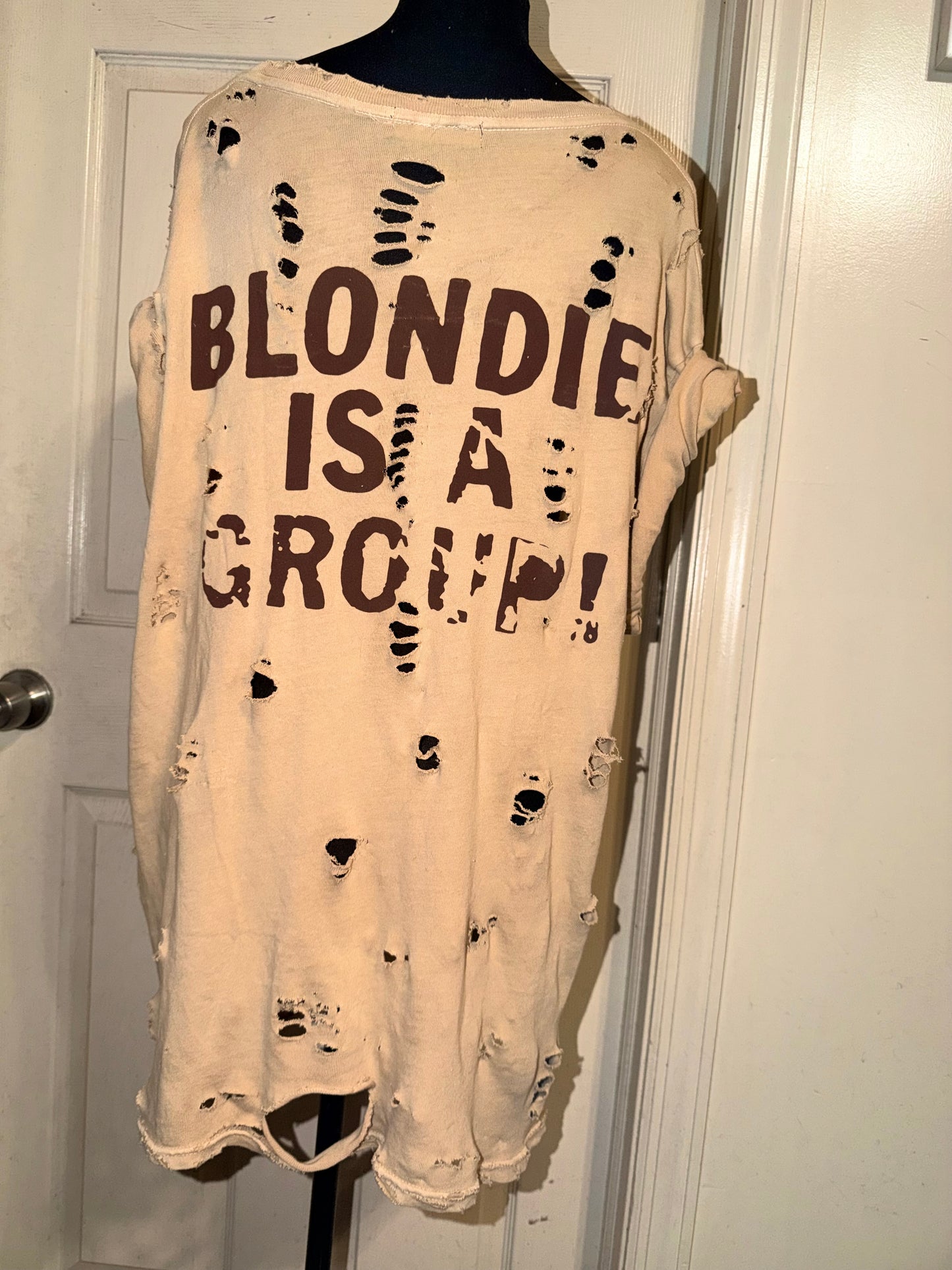 Blondie Double Sided Oversized Distressed Tee (as is)