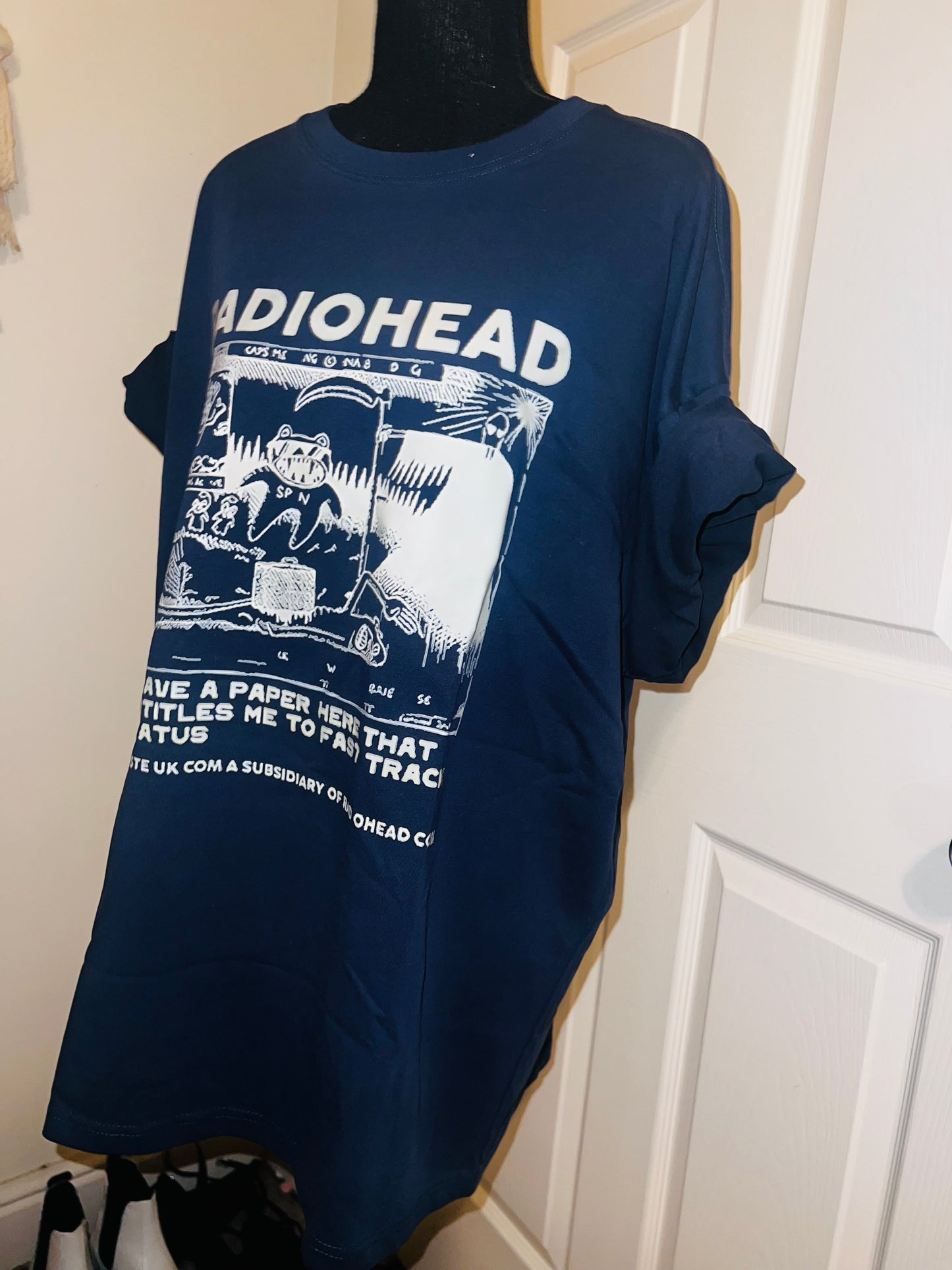 Radiohead Oversized Distressed Tee