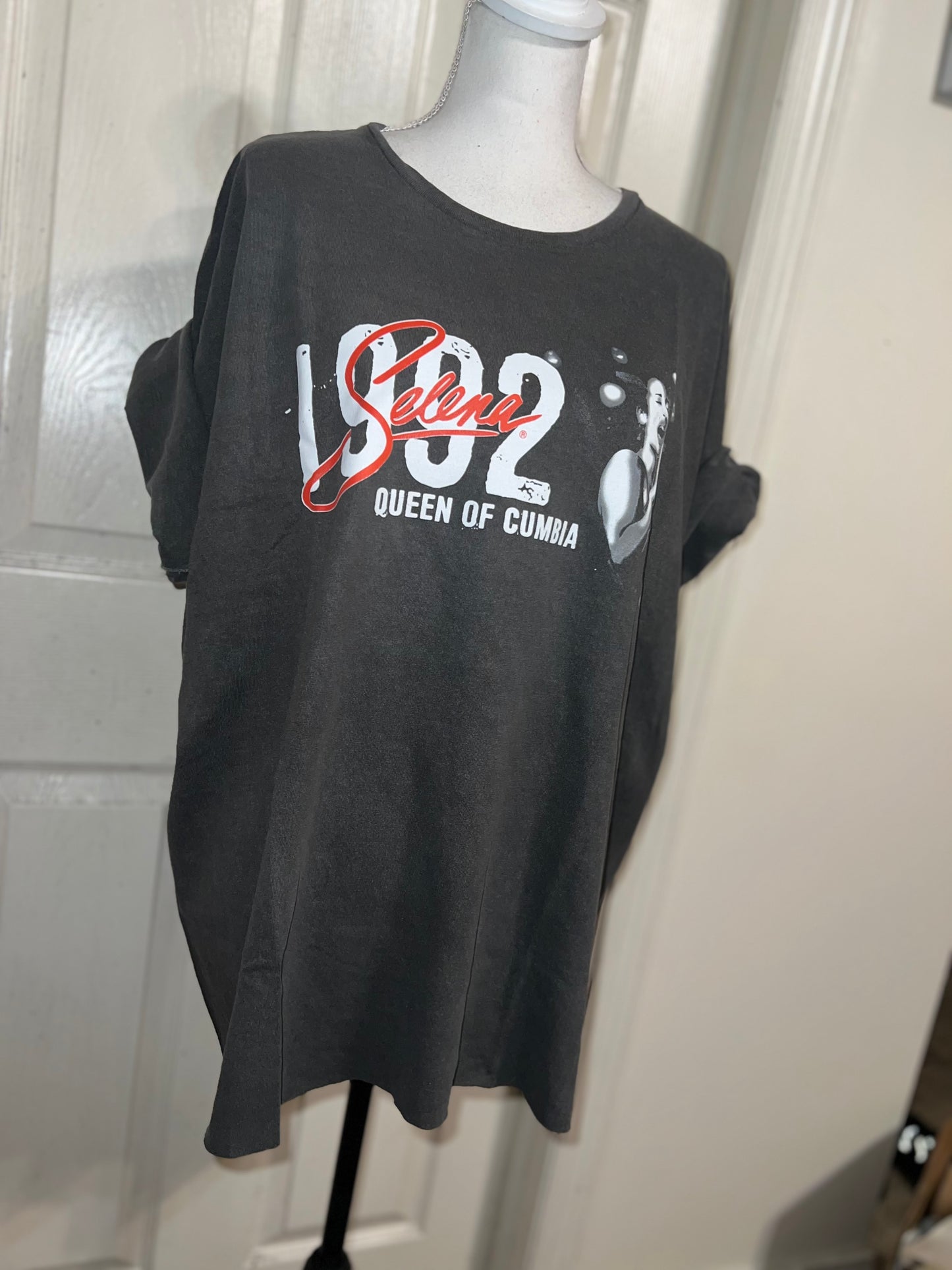 Selena Double Sided Oversized Distressed Tee