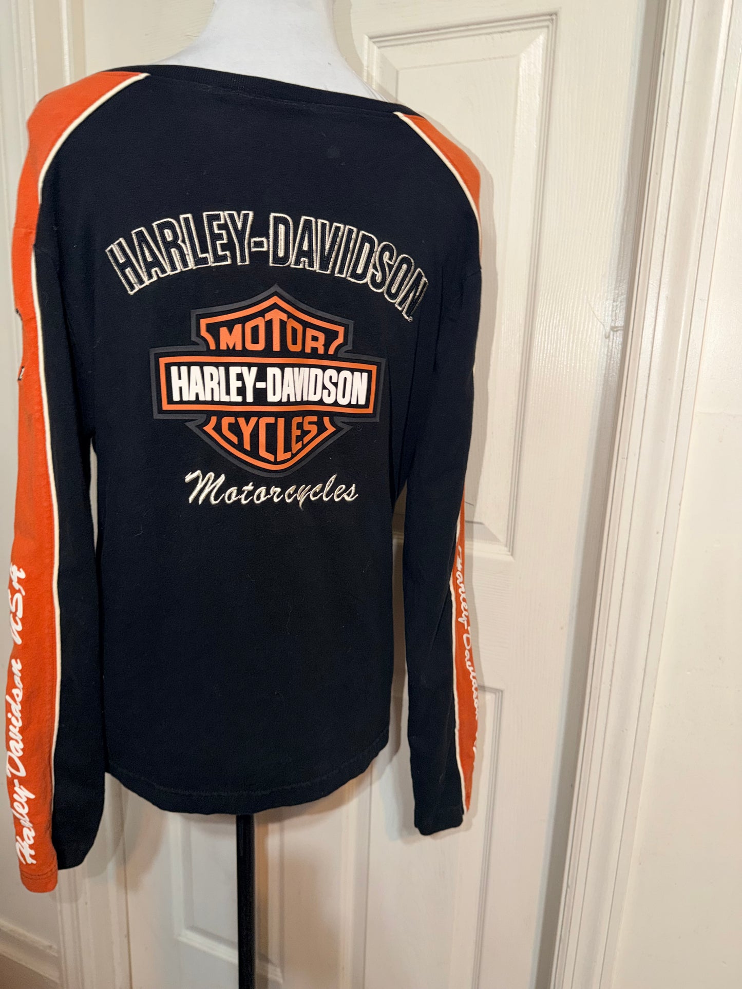 Harley Davidson Double Sided Oversized Long Sleeve Jersey Shirt