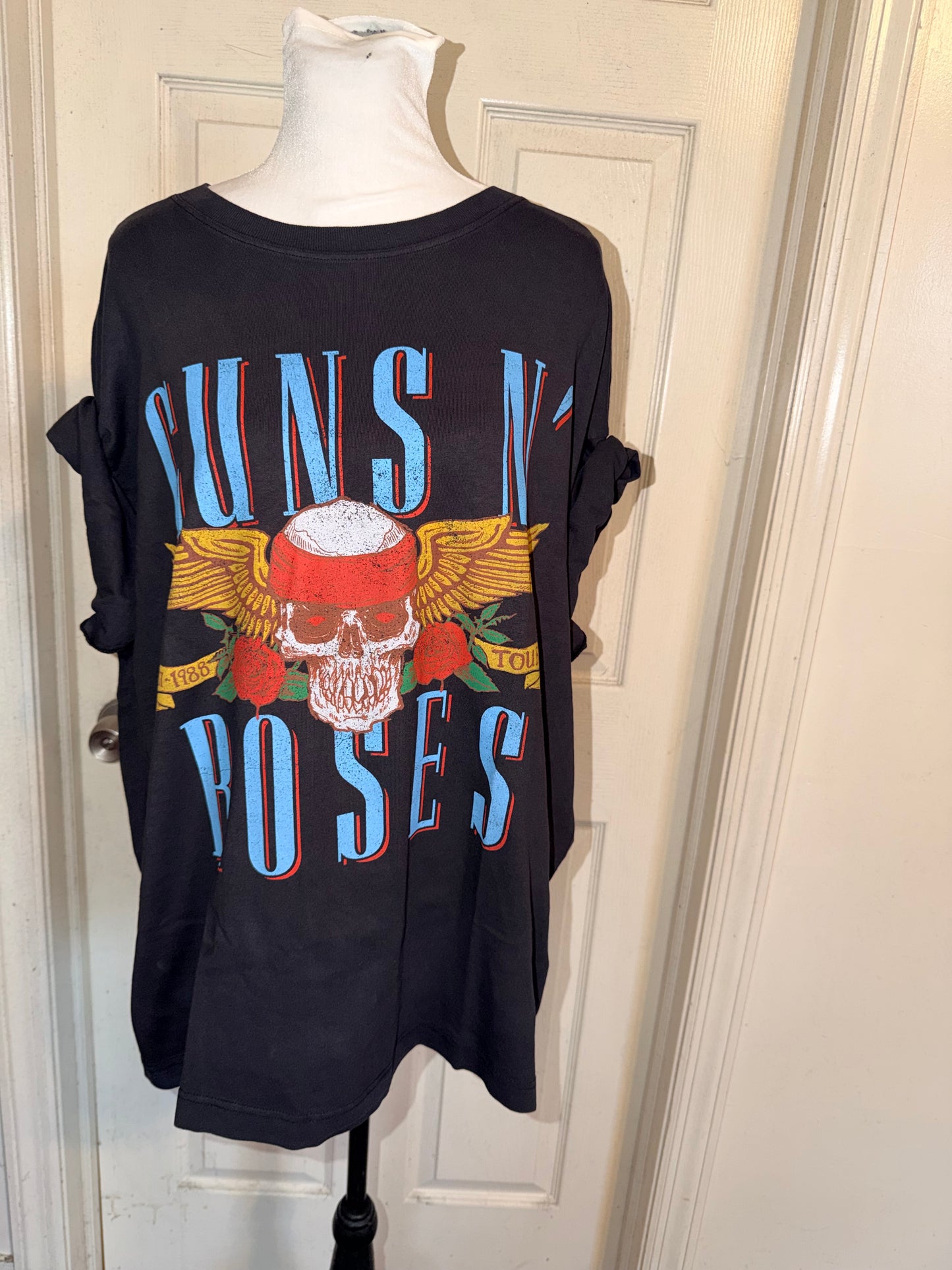 Guns N’ Roses Double Sided Oversized Distressed Tee