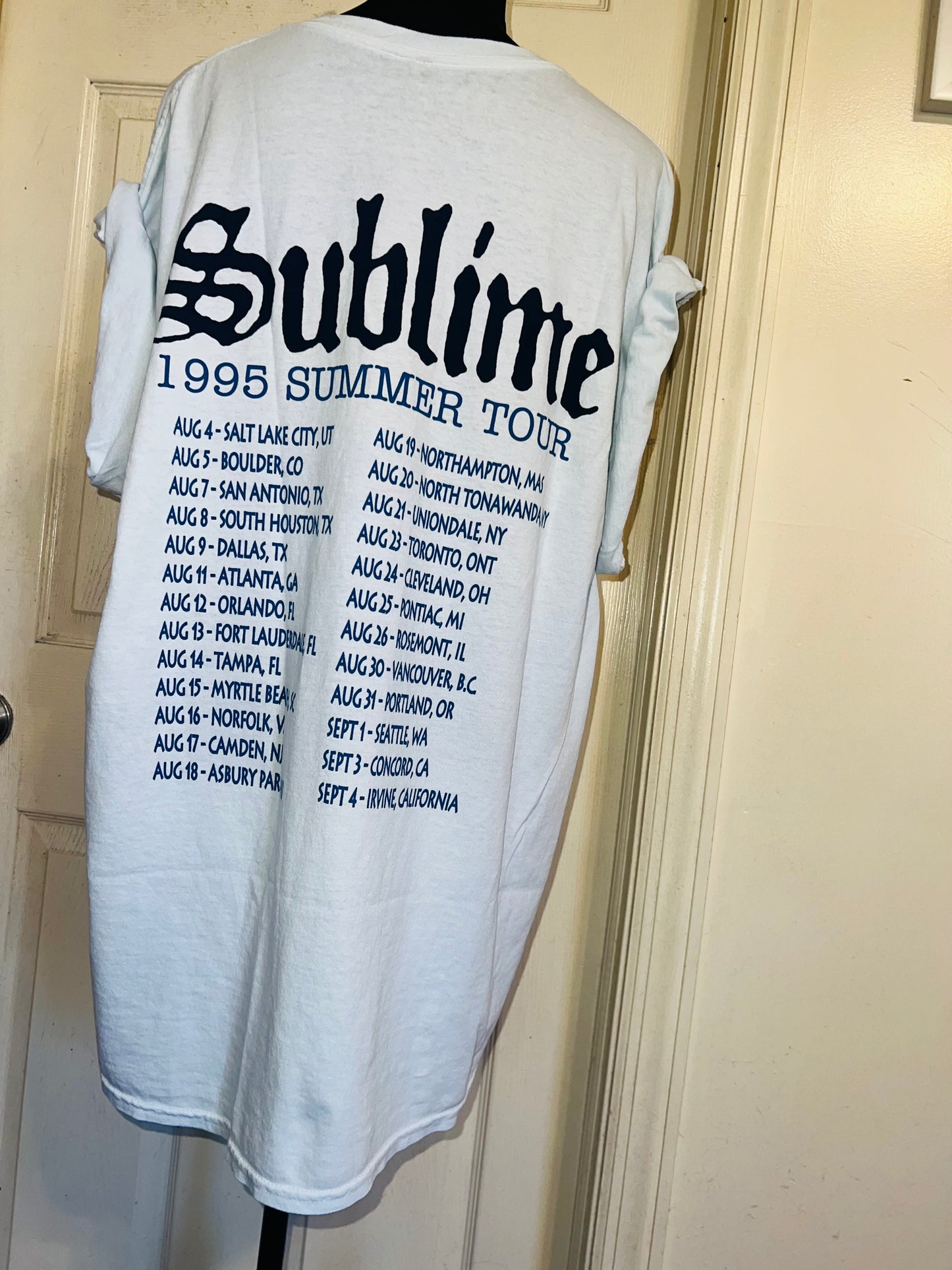 Sublime Double Sided Oversized Distressed Tee