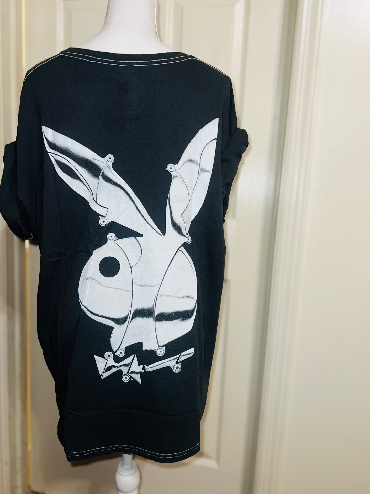 Playboy Skateboard Double Sided Distressed Tee