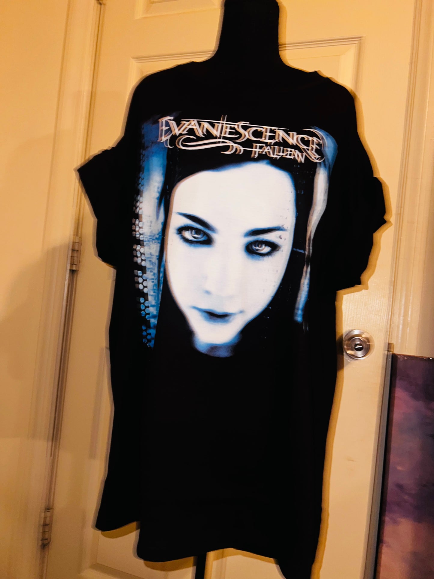 Evanescence Fallen Oversized Distressed Tee