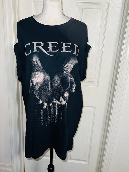 Creed Oversized Distressed Tee