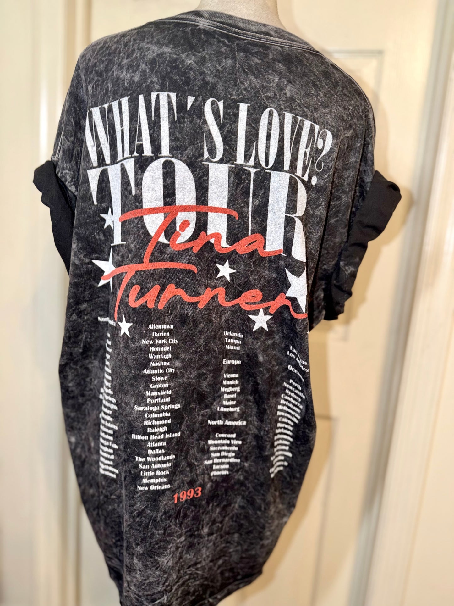 Tina Turner Double Sided Oversized Distressed Tee
