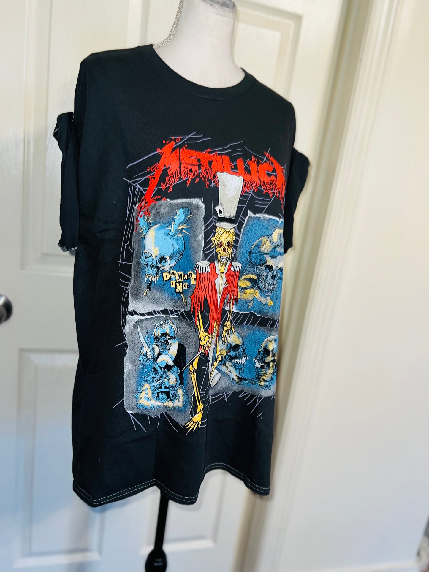Metallica Double Sided Oversized Distressed Tee