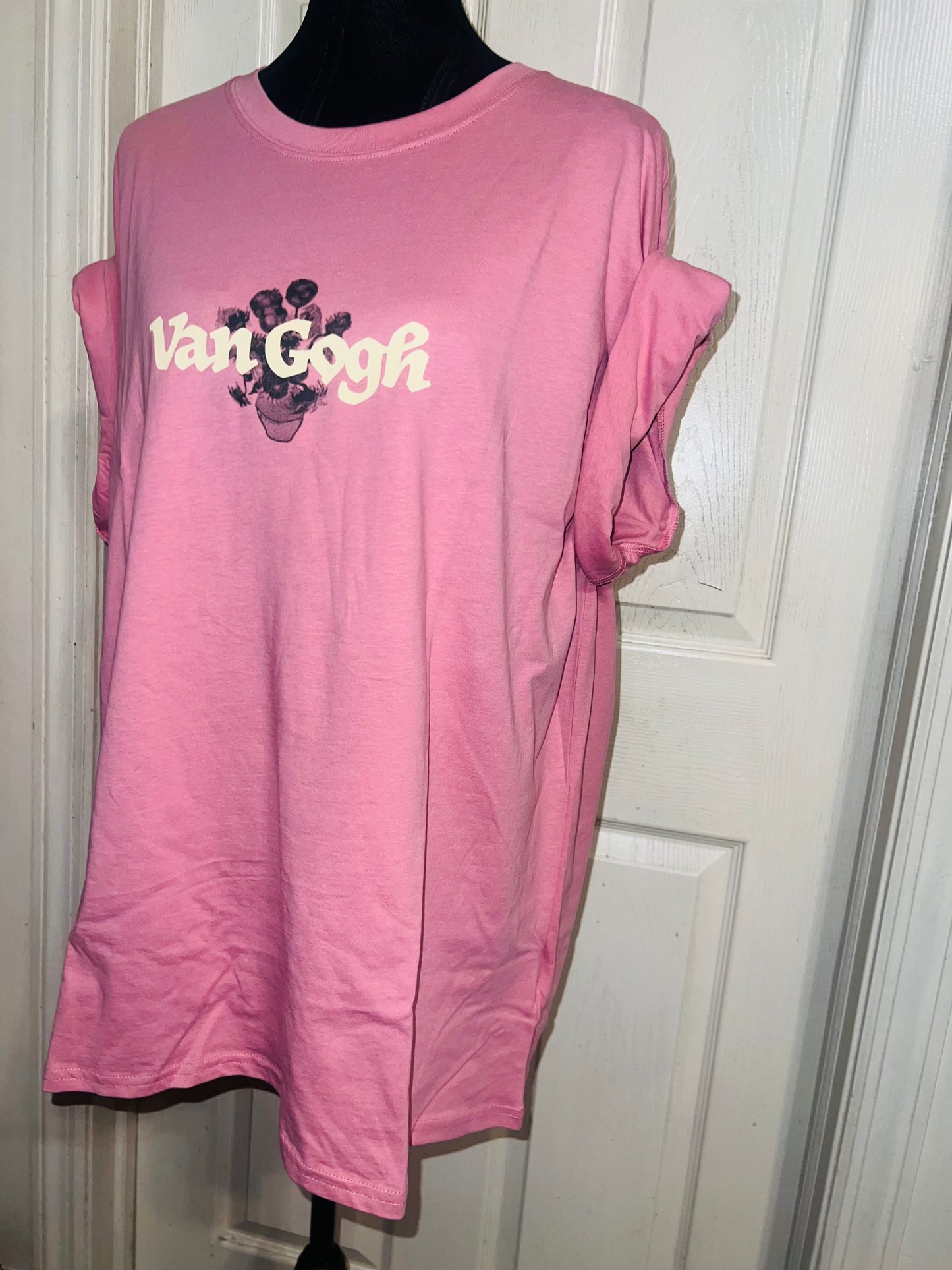 Vincent Van Gogh Double Sided Oversized Distressed Tee