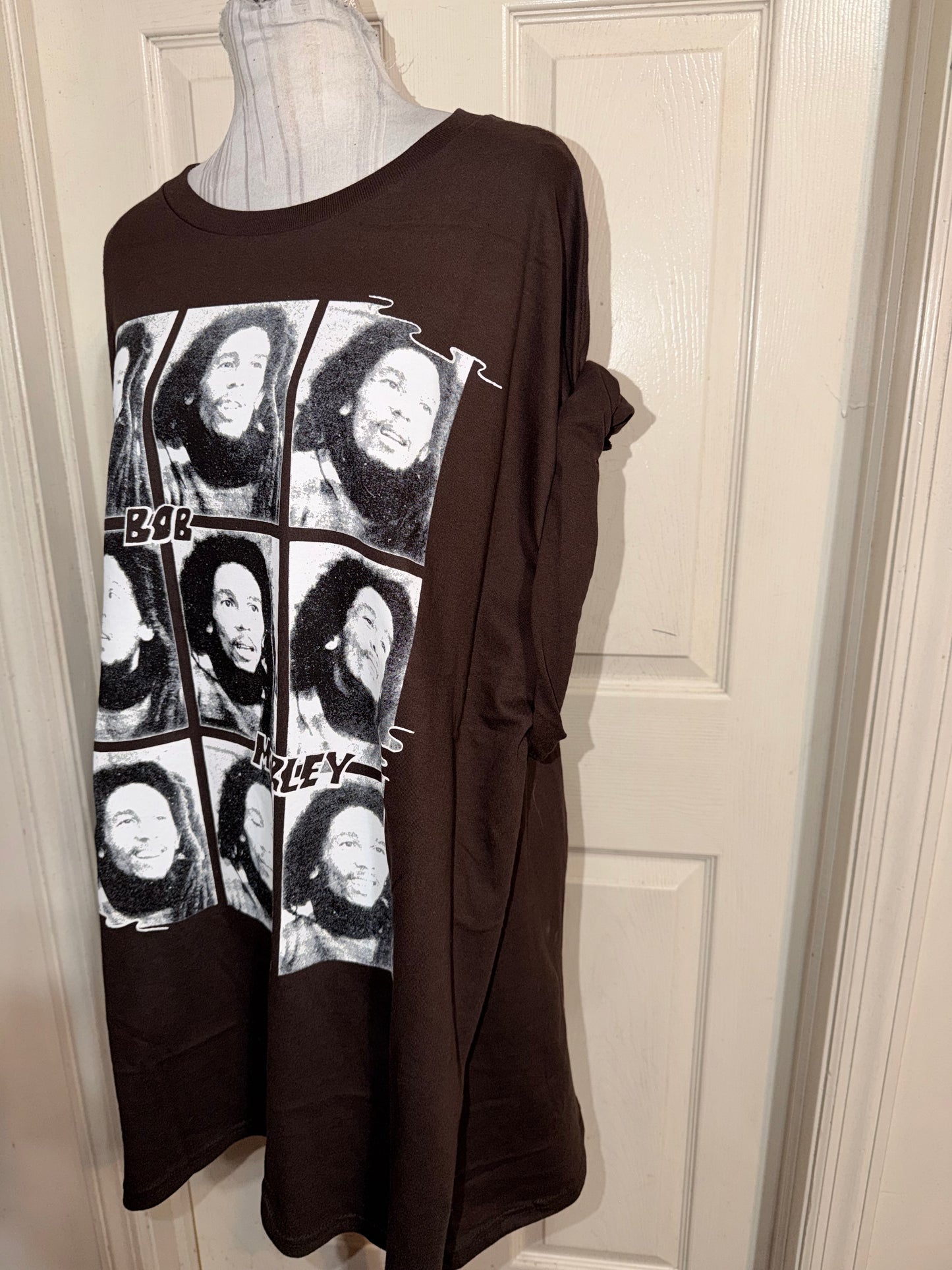 Bob Marley Oversized Distressed Tee