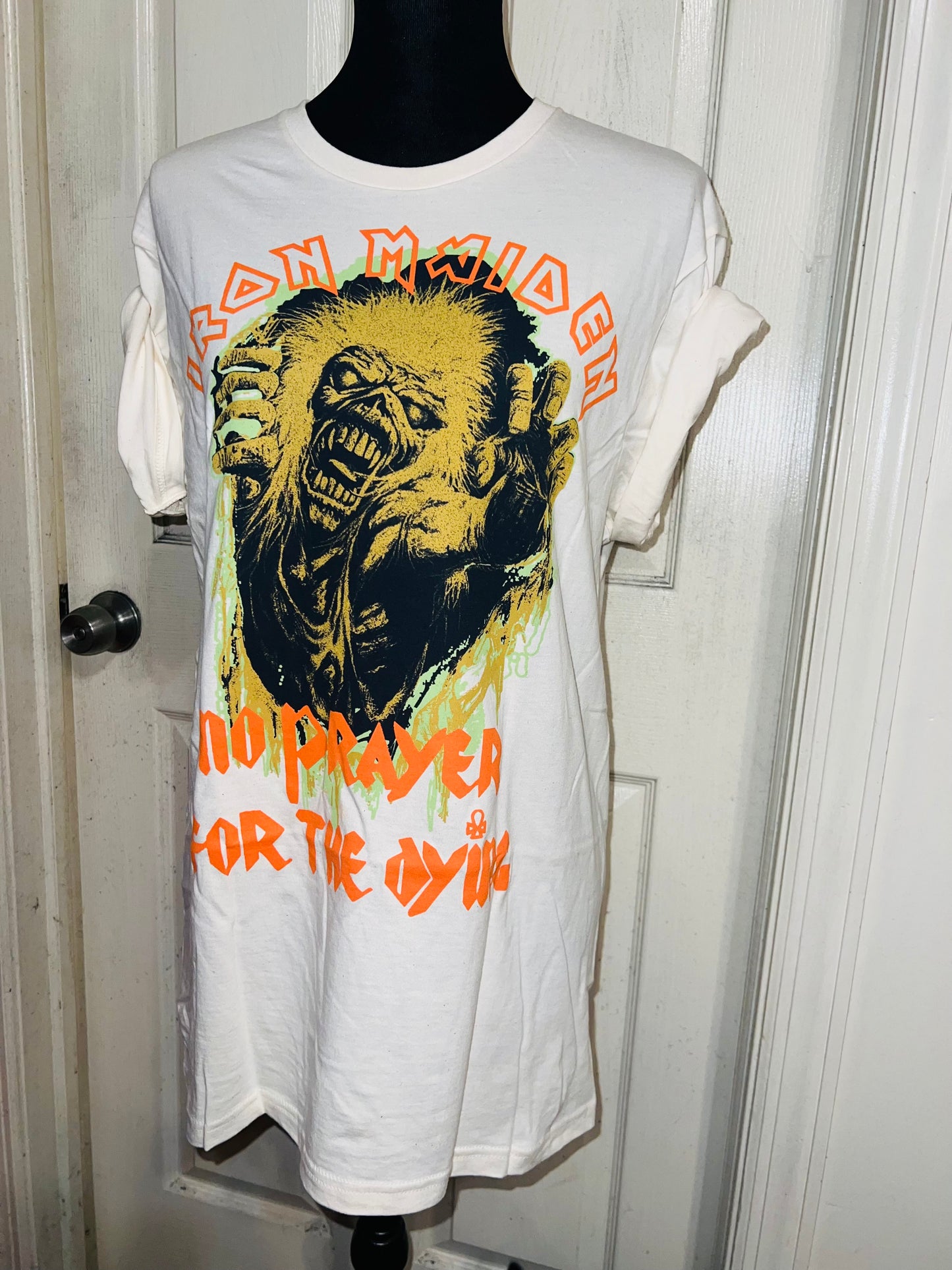 Iron Maiden Oversized Distressed T-Shirt